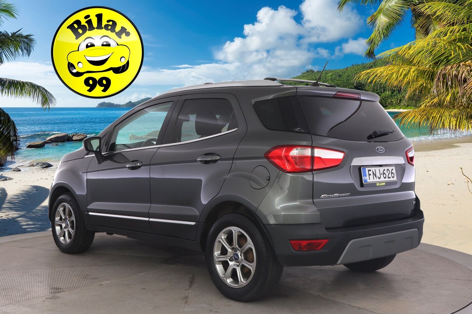 Ford Ecosport 2018 Ford Ecosport 1,0 EcoBoost 140hv M6 Titanium 5-ovinen / P-kamera / Apple&Android / Vakkari / Lohko / Puolinahat - Suomi-auto / 2x renkaat alumiinivanteilla / Edulliset käyttökustannukset