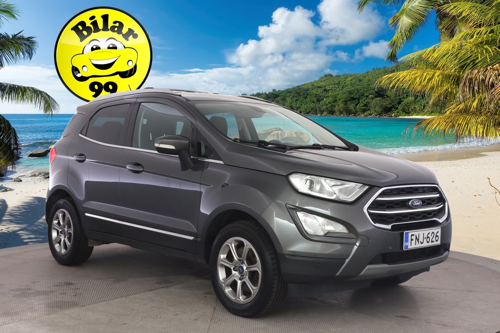 Ford Ecosport 2018 Ford Ecosport 1,0 EcoBoost 140hv M6 Titanium 5-ovinen / P-kamera / Apple&Android / Vakkari / Lohko / Puolinahat - Suomi-auto / 2x renkaat alumiinivanteilla / Edulliset käyttökustannukset