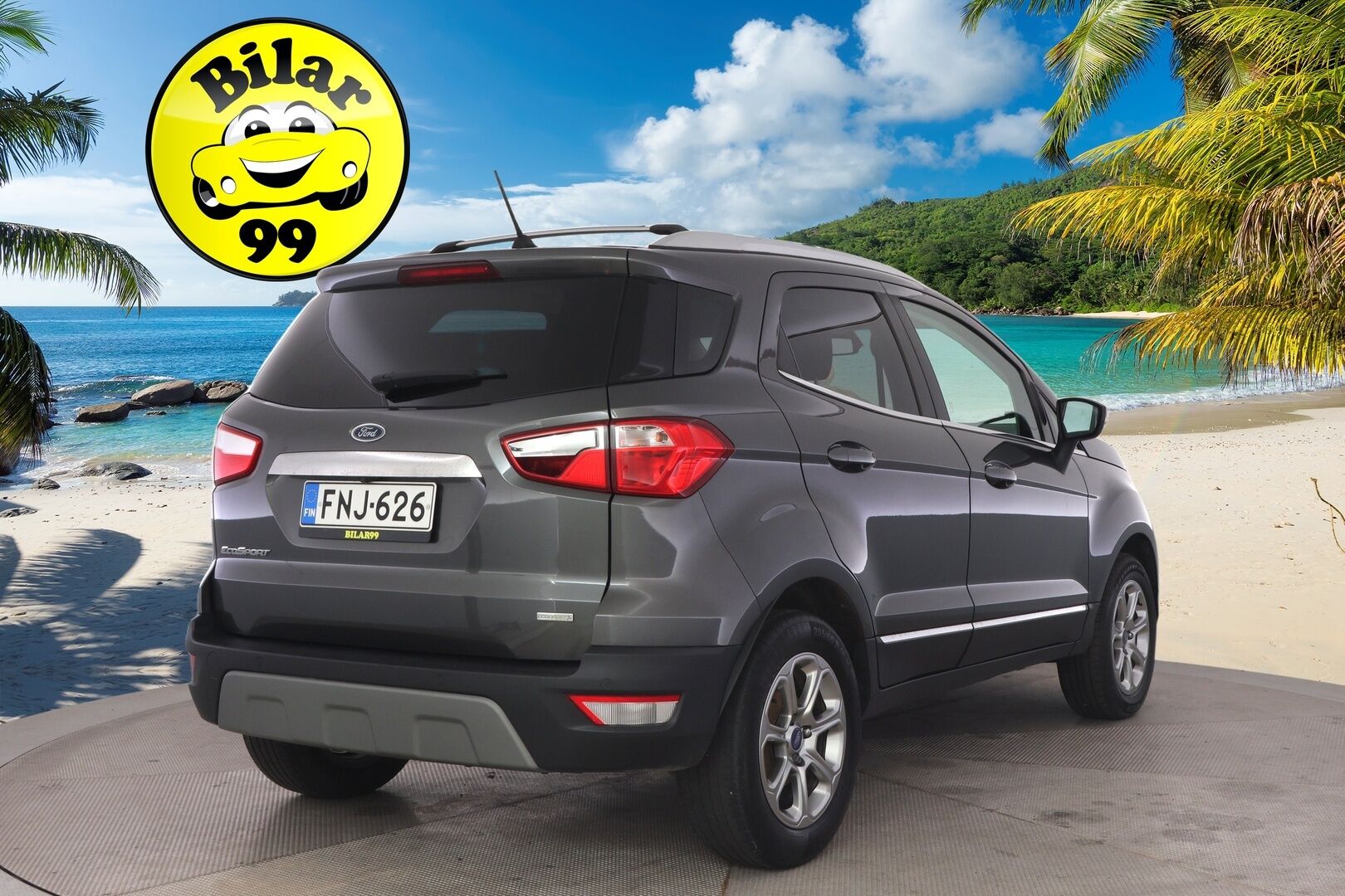 Ford Ecosport 2018 Ford Ecosport 1,0 EcoBoost 140hv M6 Titanium 5-ovinen / P-kamera / Apple&Android / Vakkari / Lohko / Puolinahat - Suomi-auto / 2x renkaat alumiinivanteilla / Edulliset käyttökustannukset