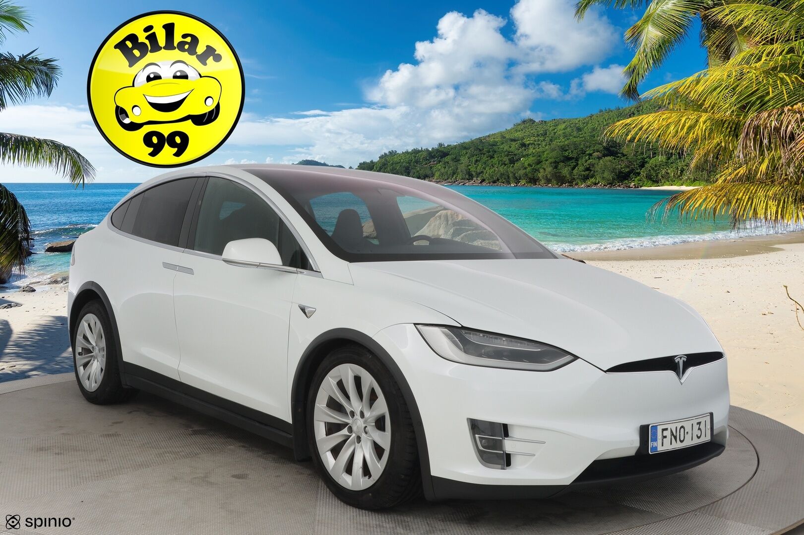 Tesla Model X 2018 100 D 6-Paik * LED / Adapt. Vak / Ilma-alusta / P-Kamera / Kaistavahti / Navi * - 3,99 % KORKOTARJOUS TÄHÄN AUTOON 7.9. ASTI! - Kummatkin renkaat kunnossa / Katsastus 9/26 / Siisti yksilö! *