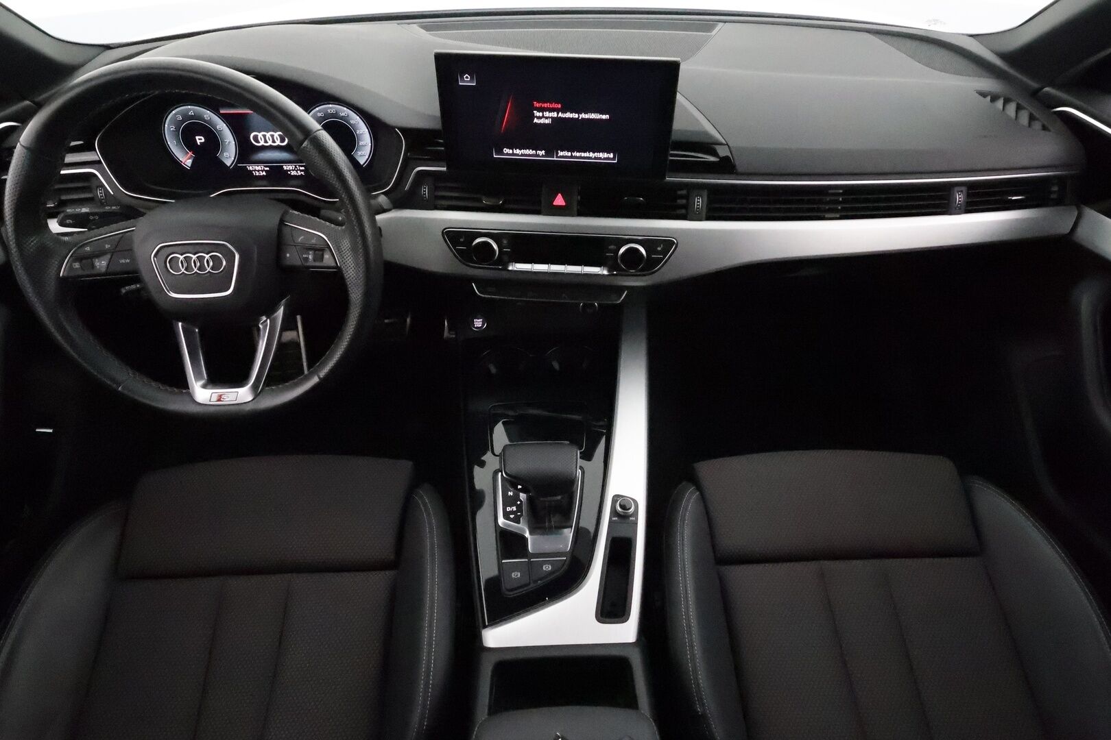 Audi A4 2022 Sedan Business Advanced 40 TFSI 150 kW MHEV S tronic * Webasto / Adapt.Vakkari / Matrix LED / Peruutuskamera / Vetokoukku - S-Line Sisäpaketti / 1-om Suomi-auto / Kahdet Renkaat / Merkkihuollettu / Sporttipenkit / Hyvät varusteet!