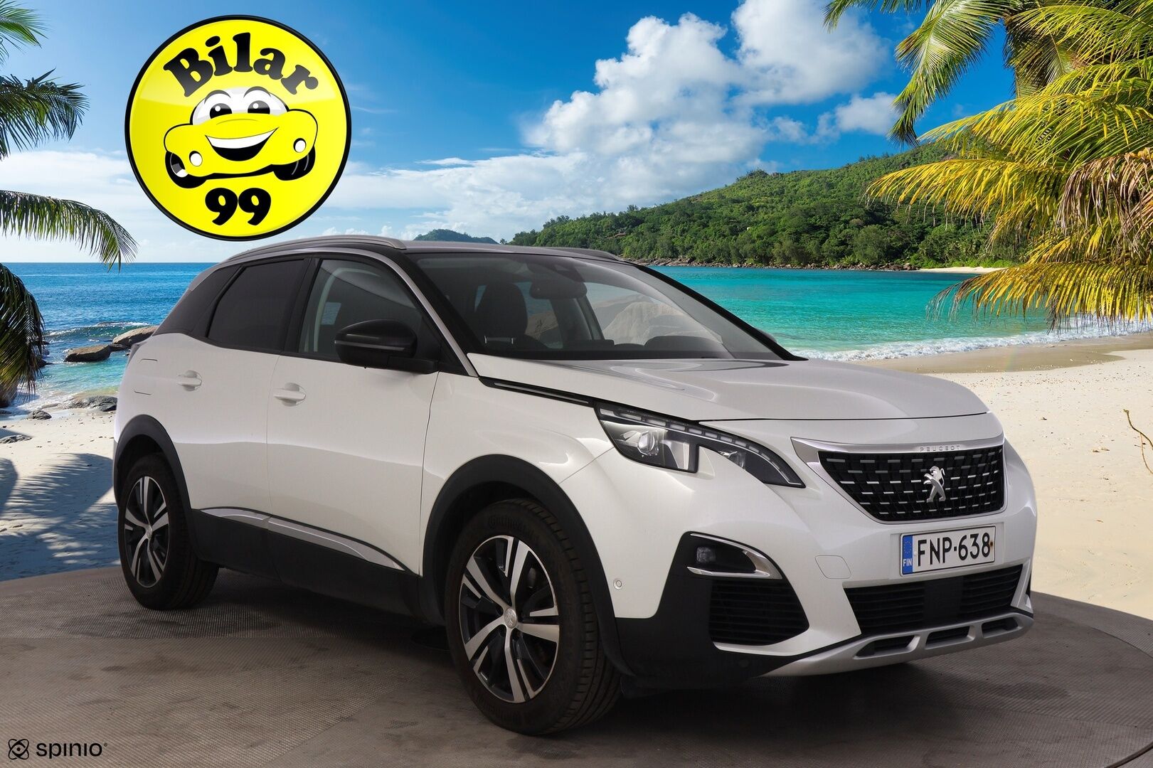 Peugeot 3008 2019 Allure BlueHDi 130 EAT8-automaatti* Suomi-auto / ACC / Sähkö muistipenkit / Adapt. LED / Webasto / P. tutkat * - Upealla helmiäis Metallivärillä / Jakohihna vaihdettu 11/24 / Bliss / Digimittaristo / Keyless GO / Carplay / Sähköinen luukku jalan heilautuksella 