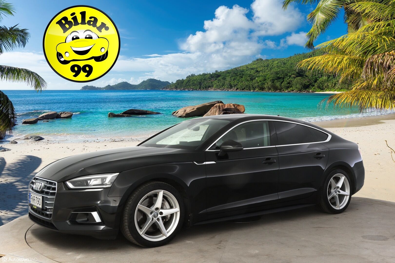 Audi A5 2019 Sportback Business Sport Comfort Edition 45 TFSI 180 kW MHEV quattro S tronic ** Webasto / Digimittaristo / Koukku ** - ** Suomi-auto / Sporttipenkit / Navi / 2x renkaat ja vanteet **