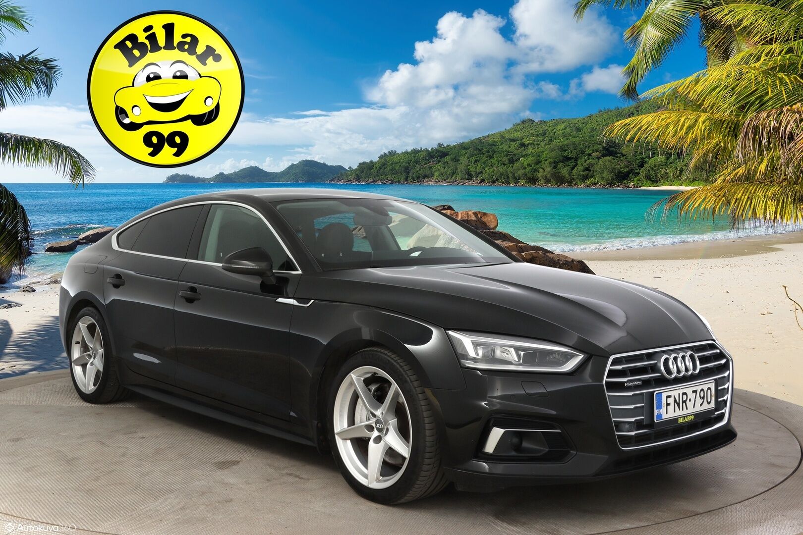 Audi A5 2019 Sportback Business Sport Comfort Edition 45 TFSI 180 kW MHEV quattro S tronic ** Webasto / Digimittaristo / Koukku ** - ** Suomi-auto / Sporttipenkit / Navi / 2x renkaat ja vanteet **