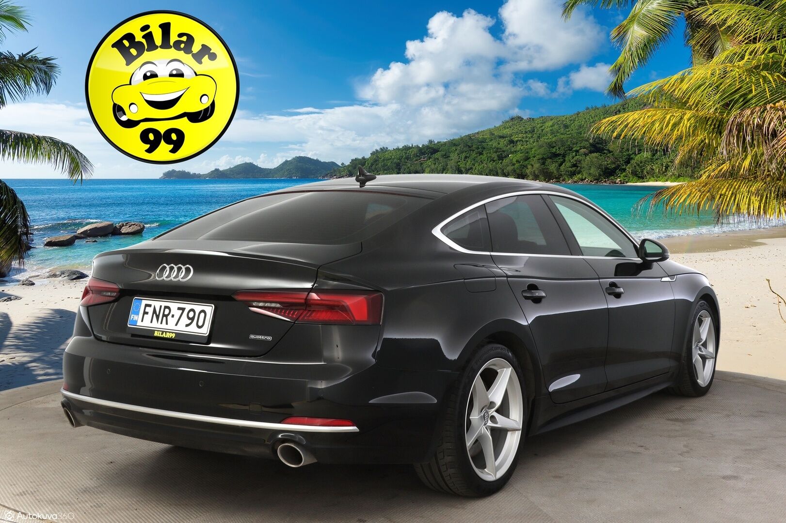 Audi A5 2019 Sportback Business Sport Comfort Edition 45 TFSI 180 kW MHEV quattro S tronic ** Webasto / Digimittaristo / Koukku ** - ** Suomi-auto / Sporttipenkit / Navi / 2x renkaat ja vanteet **