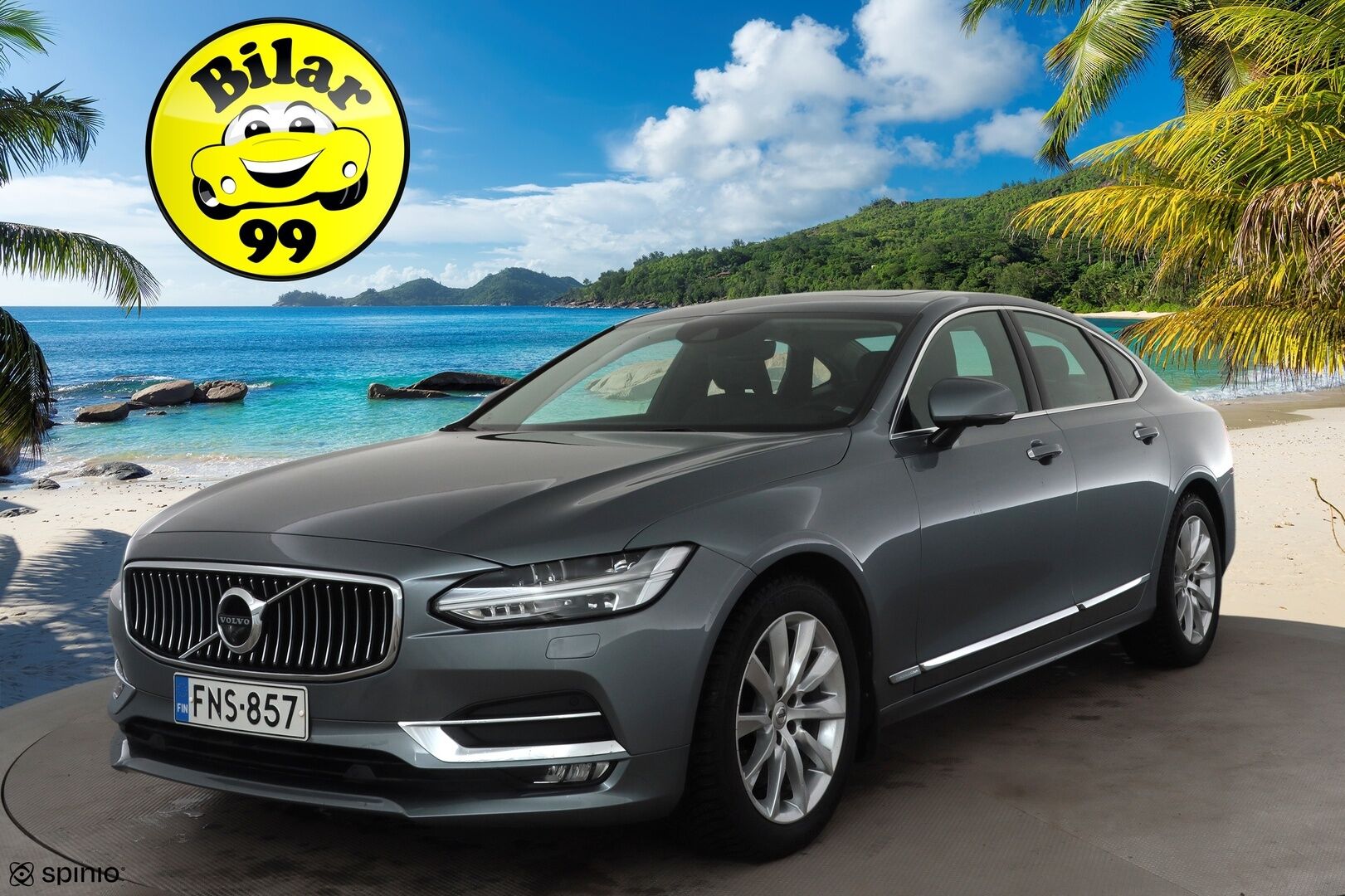 Volvo S90 2019 D5 AWD Business Inscription aut * Kattoluukku / Webasto / ACC / Full-LED / 360° / Sportnahat Muistilla / Navi * - Suomi-auto / Kahdet renkaat aluvanteilla / Merkkihuollot