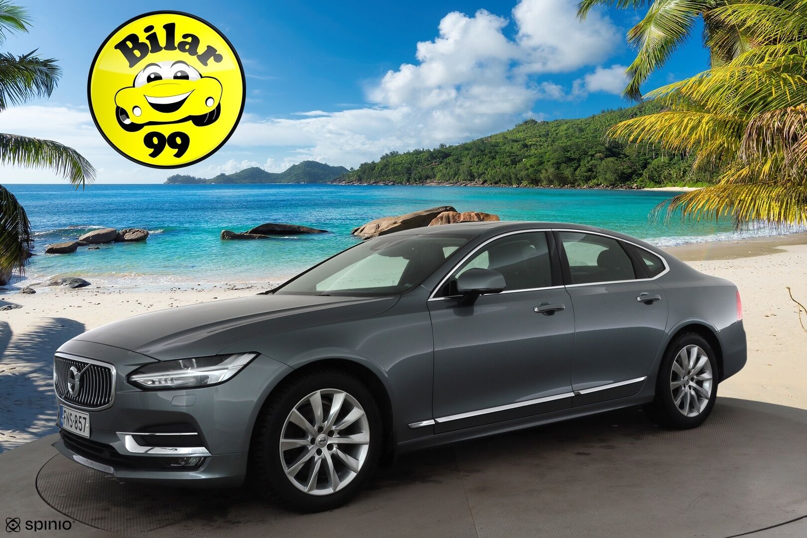 Volvo S90 2019 D5 AWD Business Inscription aut * Kattoluukku / Webasto / ACC / Full-LED / 360° / Sportnahat Muistilla / Navi * - Suomi-auto / Kahdet renkaat aluvanteilla / Merkkihuollot