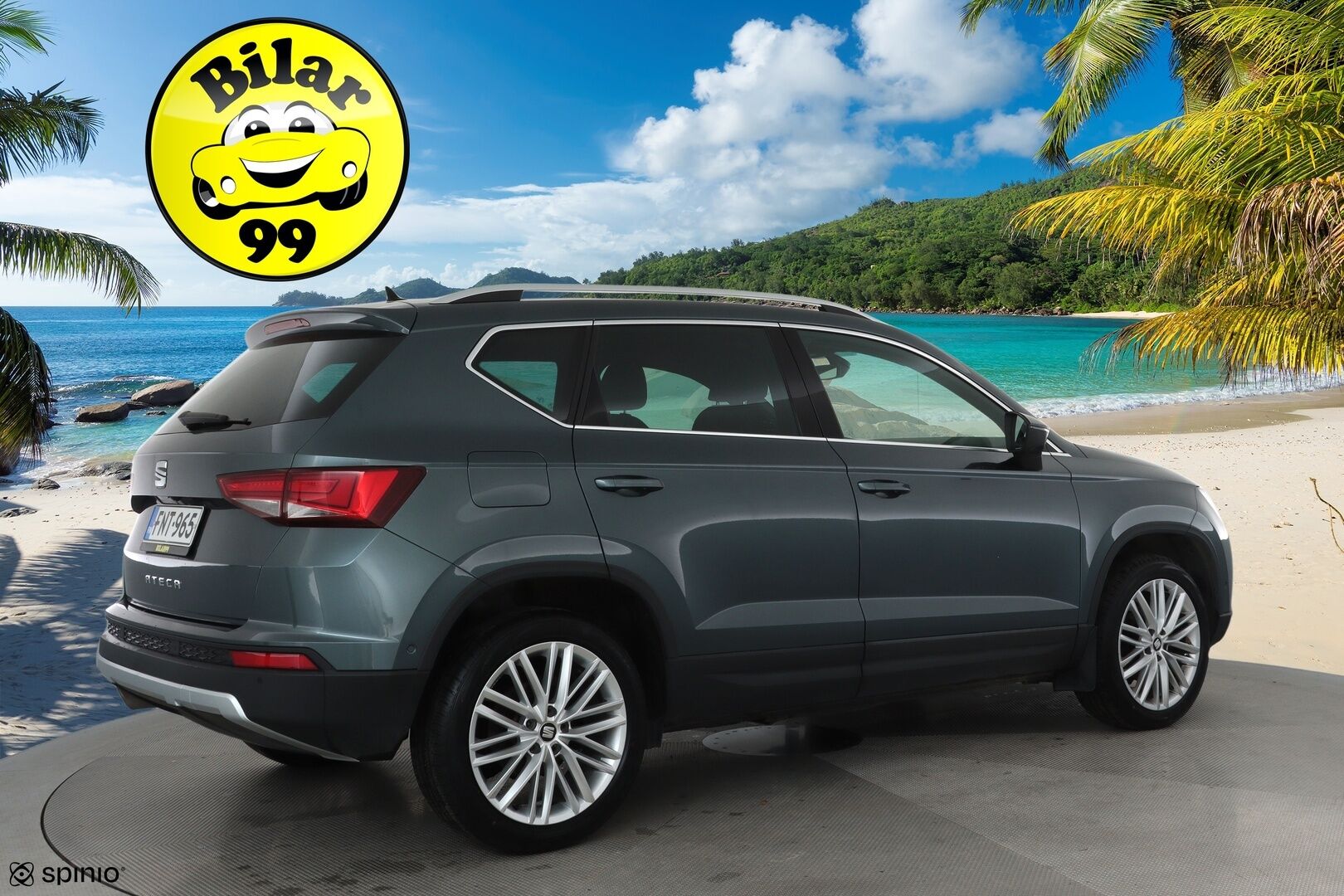 Seat Ateca 2019 1,5 TSI 150 EVO Xcellence DSG **Adapt.vakkari / P.kamera / LED / Koukku / Webasto / Navi / KeylessGo** - Suomi-auto / Kahdet renkaat aluvanteilla 