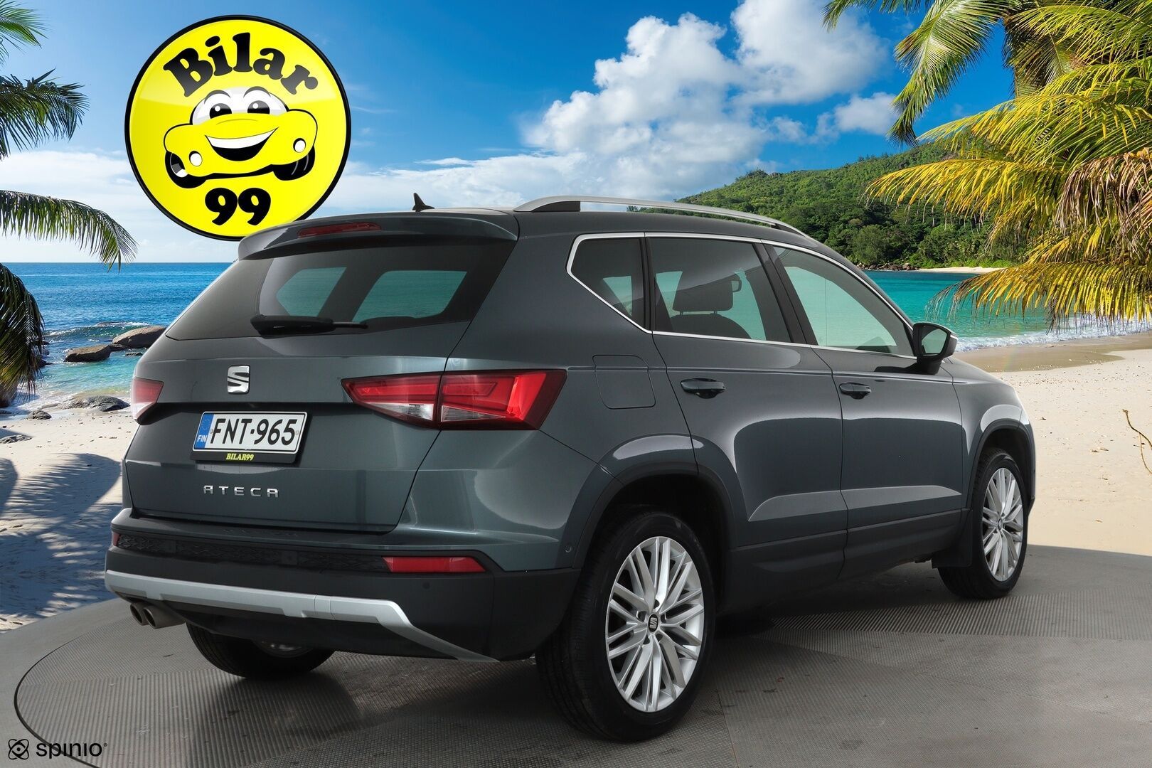 Seat Ateca 2019 1,5 TSI 150 EVO Xcellence DSG **Adapt.vakkari / P.kamera / LED / Koukku / Webasto / Navi / KeylessGo** - Suomi-auto / Kahdet renkaat aluvanteilla 