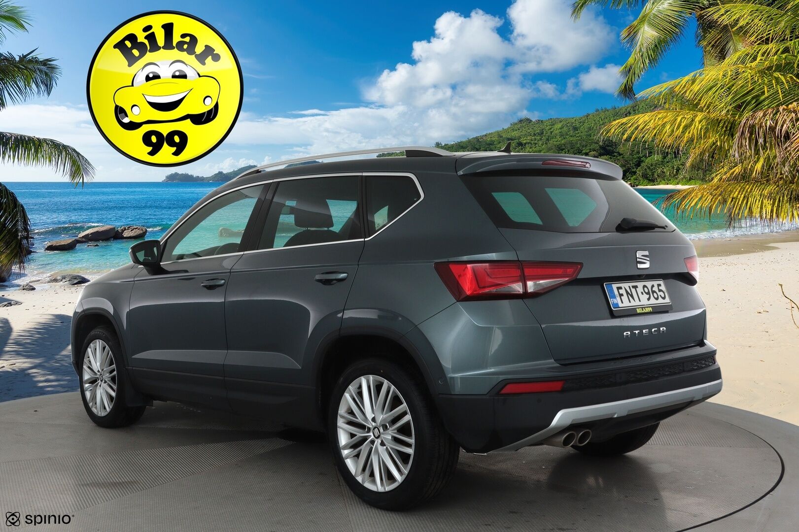 Seat Ateca 2019 1,5 TSI 150 EVO Xcellence DSG **Adapt.vakkari / P.kamera / LED / Koukku / Webasto / Navi / KeylessGo** - Suomi-auto / Kahdet renkaat aluvanteilla 