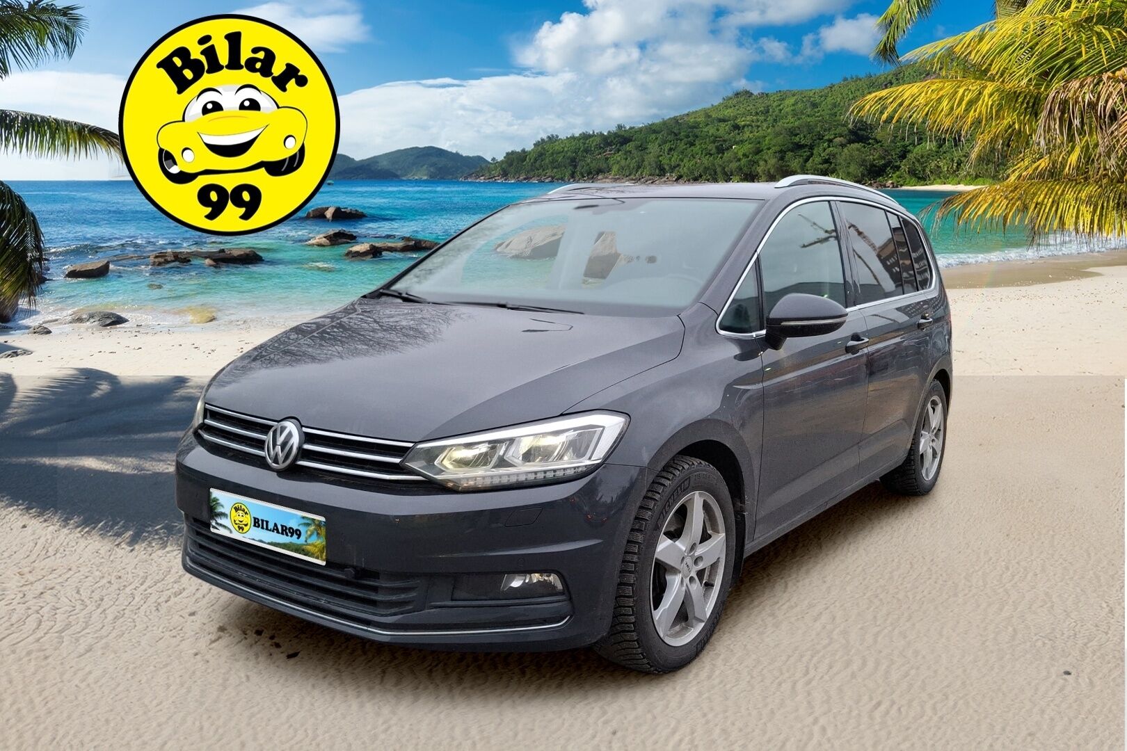 Volkswagen Touran 2019 Highline 1,6 TDI SCR 85 kW (115 hv) DSG-automaatti / ACC / LED / Lohkolämmitin / Tutkat / Koukku / 7P - Suomi-auto / Hihna vaihdettu 06/2025 / Tulossa myyntiin! - HULLU BLACKWEEK KORKOTARJOUS 2,49%
