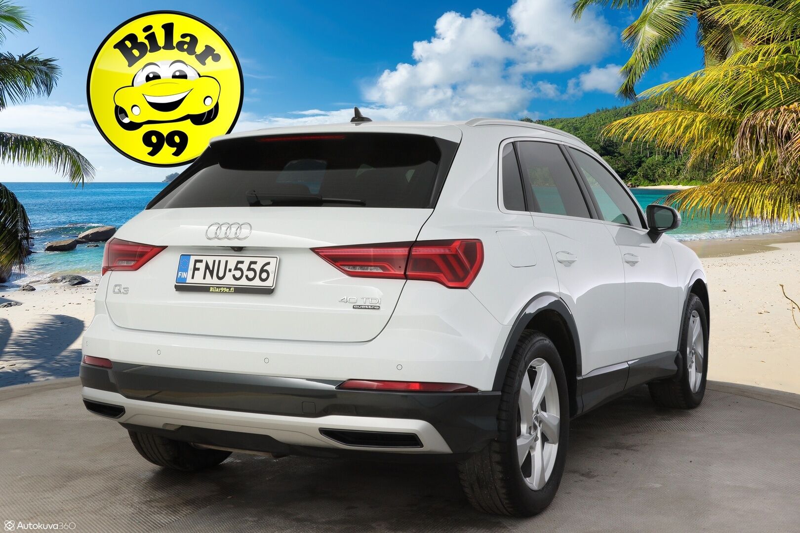 Audi Q3 2019 Launch Edition Business Advanced 40 TDI 140kW quattro S tronic / Adapt. Cruise / Webasto / Digimittaristo / AppleCarplay / Peruutuskamera - * Suomi.auto / Webasto / Parempi 40TDI / Peruutuskamera / Alle.taittuva koukku / Facelift *