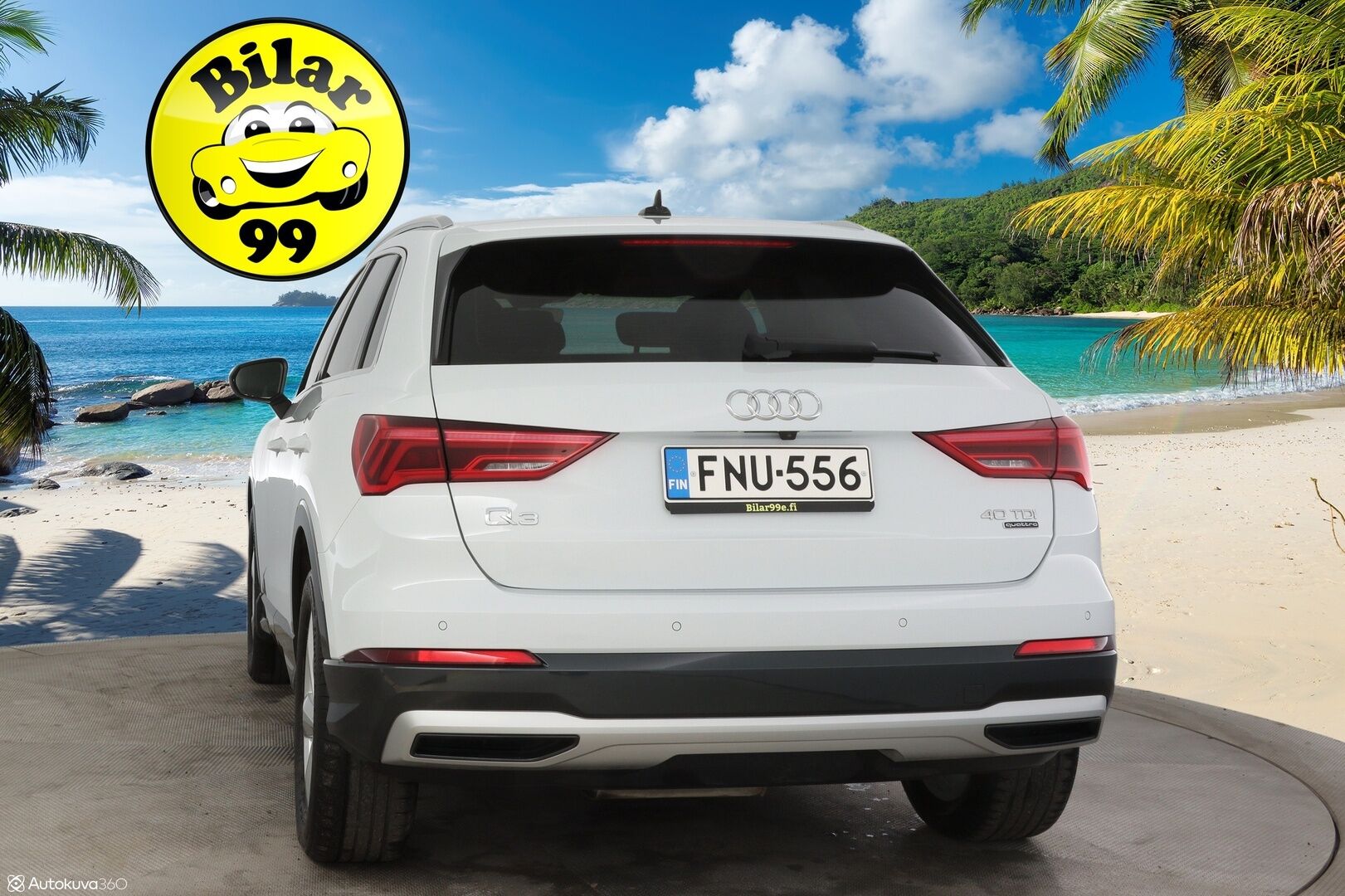 Audi Q3 2019 Launch Edition Business Advanced 40 TDI 140kW quattro S tronic / Adapt. Cruise / Webasto / Digimittaristo / AppleCarplay / Peruutuskamera - * Suomi.auto / Webasto / Parempi 40TDI / Peruutuskamera / Alle.taittuva koukku / Facelift *