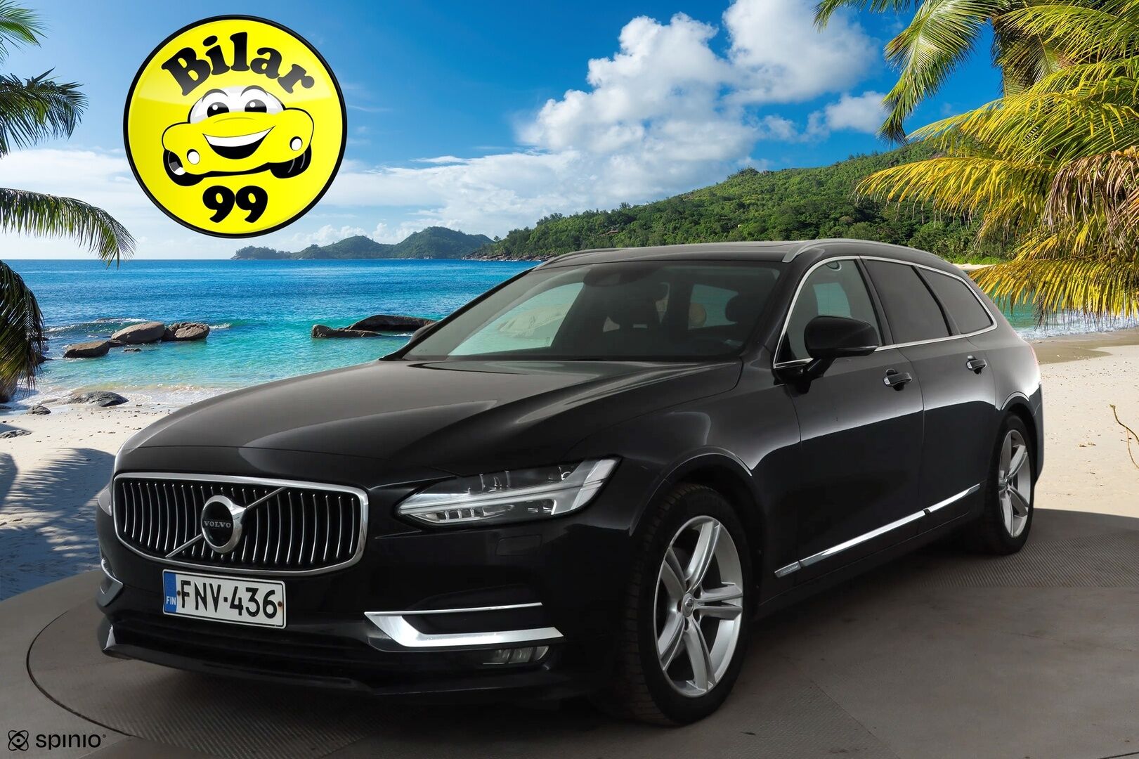 Volvo V90 2017 D5 AWD Inscription aut * ACC / Webasto / Koukku / HUD / Ilmastoidut muistipenkit / Panorama * - Kahdet Renkaat