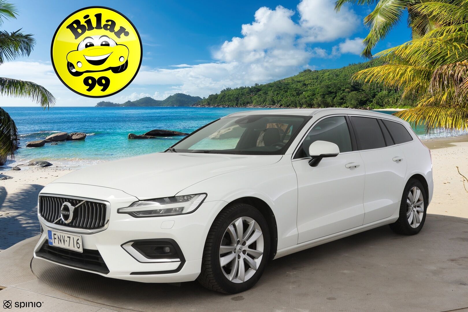 Volvo V60 2019 D3 AWD Business Inscription aut * Alvillinen / Adapt. Vakkari / Webasto / Nahkasisusta / Muistipenkki / * - Oikein siisti neliveto, ALV. INSCRIPTION, merkkihuollettu yksilö. Jakopää tehty viime huollossa 5/25!