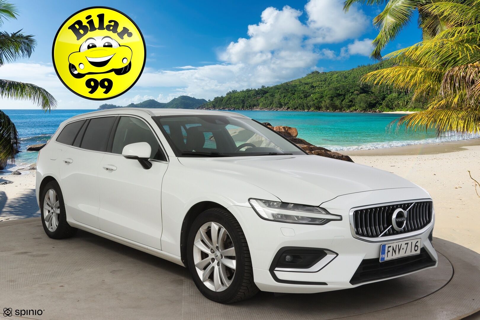 Volvo V60 2019 D3 AWD Business Inscription aut * Alvillinen / Adapt. Vakkari / Webasto / Nahkasisusta / Muistipenkki / * - Oikein siisti neliveto, ALV. INSCRIPTION, merkkihuollettu yksilö. Jakopää tehty viime huollossa 5/25!