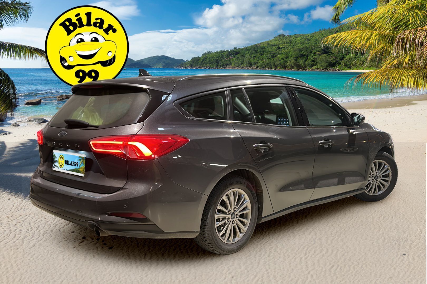 Ford Focus 2019 1,0 EcoBoost 125hv A8 Titanium Wagon * Suomiauto / Lohkolämmitin / Lämmitettävä Tuulilasi / KeylessGo / Navi / Apple&Android! - Metalliväri / Hyvin huollettu / Juuri tullut Tampereelle!