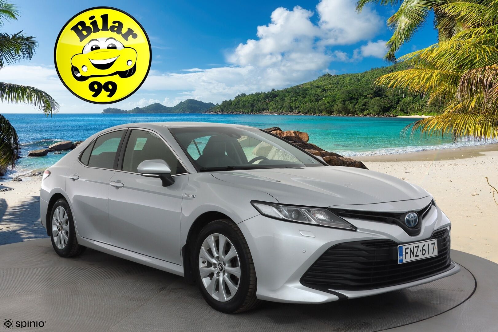 Toyota Camry 2019 2,5 Hybrid Active * ACC / Kaistavahti / Lohko+Sisä / Navi / LED / P.Kamera / Keyless / Sähköpenkit / Nahat * - Suomi-auto / Kahdet renkaat aluvanteilla / Juuri katsastettu - HULLUT AVAJAISHULINAT KORKOTARJOUS 3,29 %