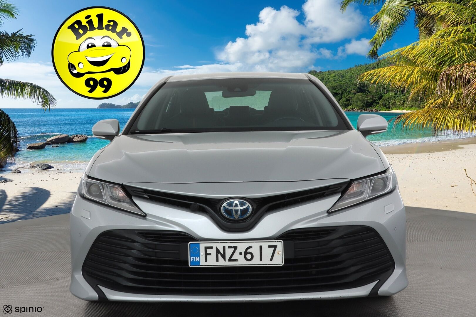 Toyota Camry 2019 2,5 Hybrid Active * ACC / Kaistavahti / Lohko+Sisä / Navi / LED / P.Kamera / Keyless / Sähköpenkit / Nahat * - Suomi-auto / Kahdet renkaat aluvanteilla / Juuri katsastettu - HULLUT AVAJAISHULINAT KORKOTARJOUS 3,29 %