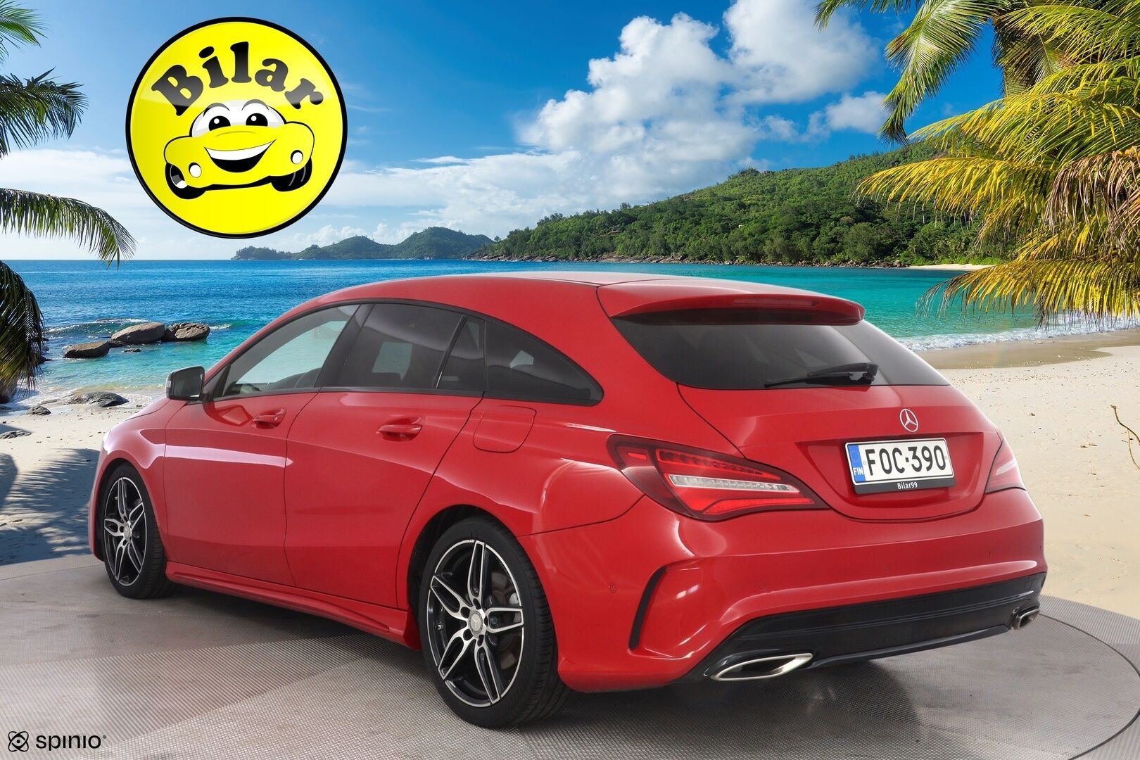 Mercedes-Benz CLA 2016 200 A Shooting Brake Business AMG - Webasto | Premium audio | Kamera | Nahka-alcantara | LED High Performance | Juuri huollettu | Kahdet renkaat alumiinivantein | Särmät huollot