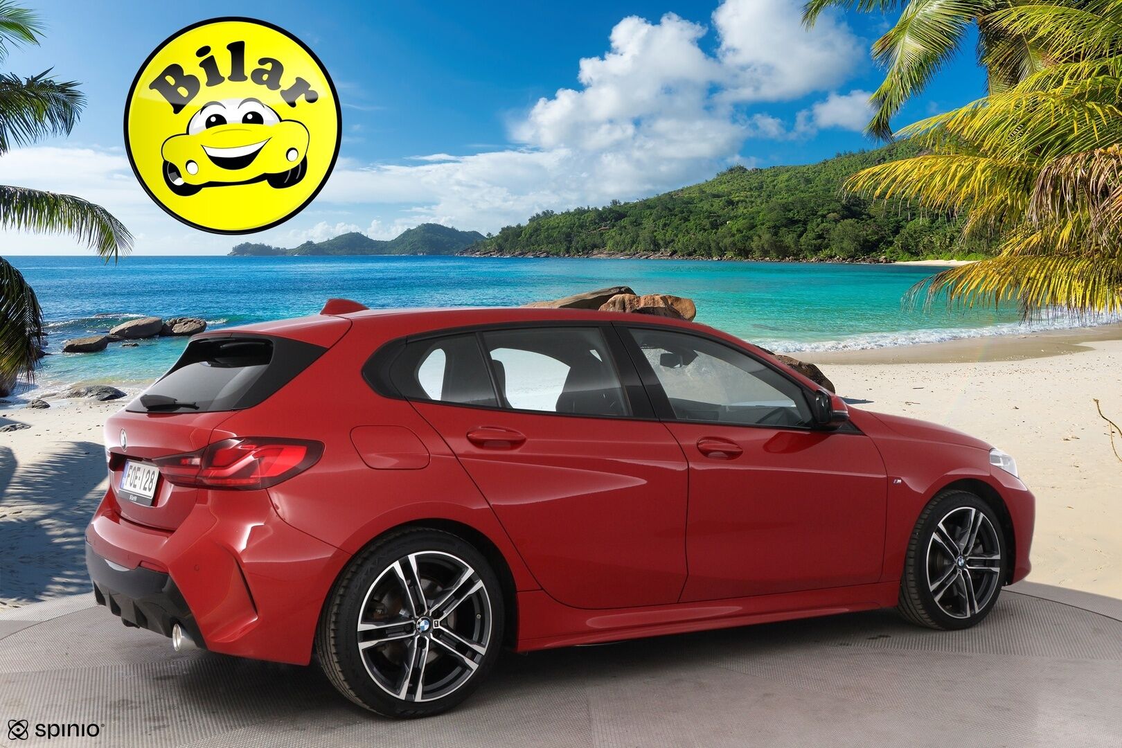 BMW 120 2020 F40 Hatchback 120d xDrive A Business M Sport * Vetokoukku / HiFi / Kangas-Alcantara Sporttipenkit / Professional Navi / LED - Suomiauto / Melbourne Red / Vakkari!