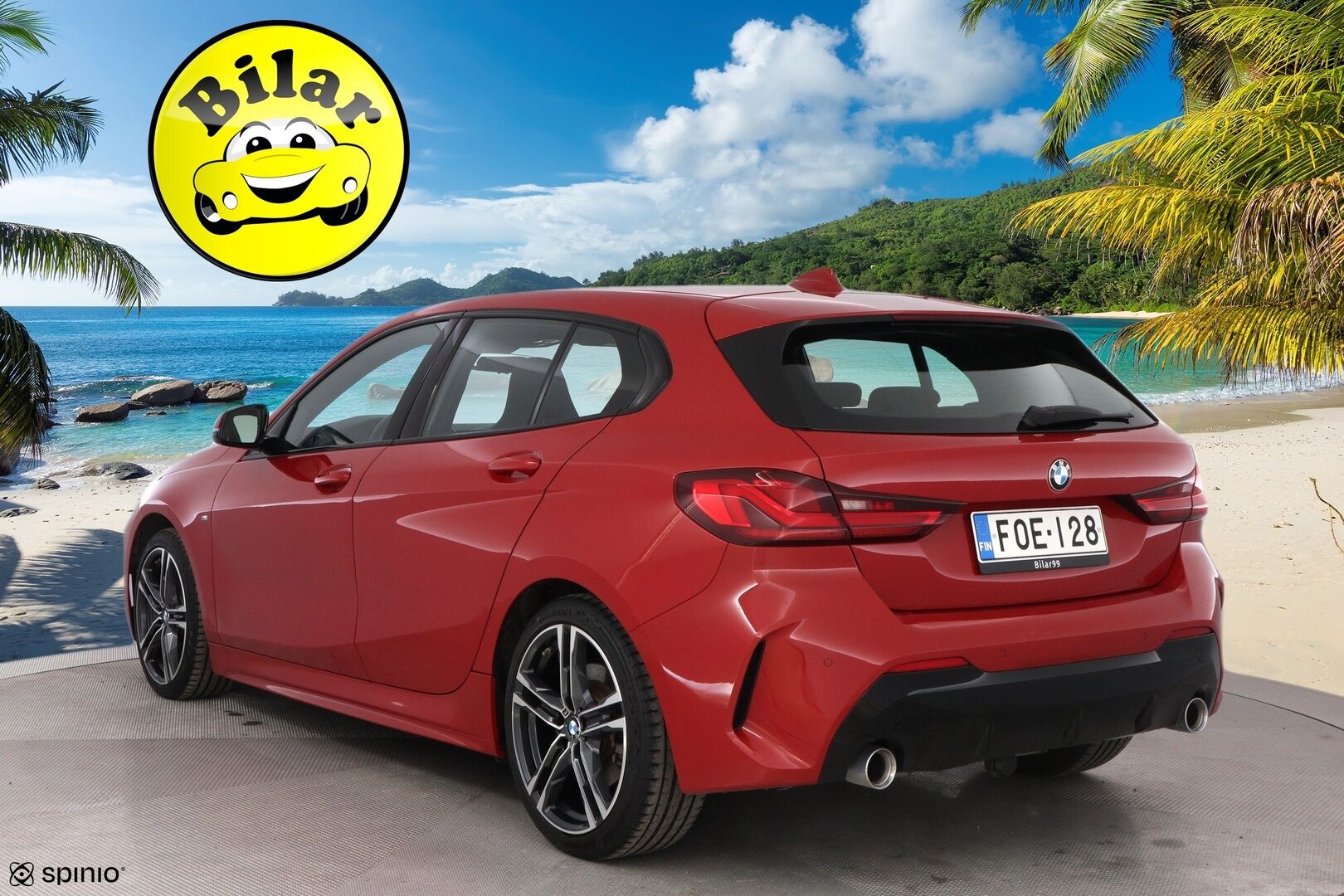 BMW 120 2020 F40 Hatchback 120d xDrive A Business M Sport * Vetokoukku / HiFi / Kangas-Alcantara Sporttipenkit / Professional Navi / LED - Suomiauto / Melbourne Red / Vakkari!