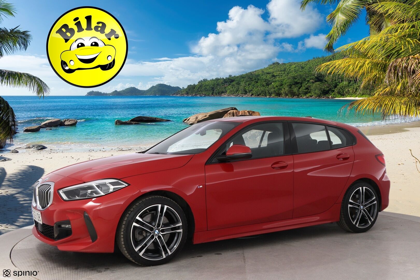 BMW 120 2020 F40 Hatchback 120d xDrive A Business M Sport * Vetokoukku / HiFi / Kangas-Alcantara Sporttipenkit / Professional Navi / LED - Suomiauto / Melbourne Red / Vakkari!