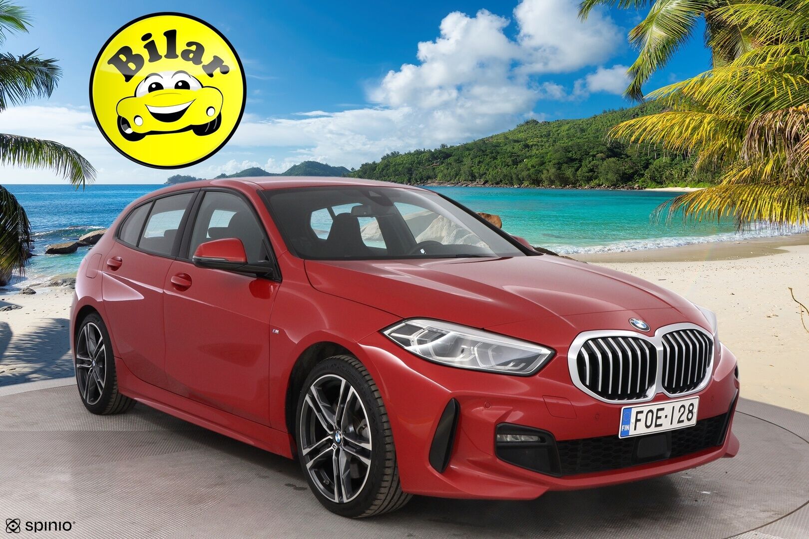 BMW 120 2020 F40 Hatchback 120d xDrive A Business M Sport * Vetokoukku / HiFi / Kangas-Alcantara Sporttipenkit / Professional Navi / LED - Suomiauto / Melbourne Red / Vakkari!