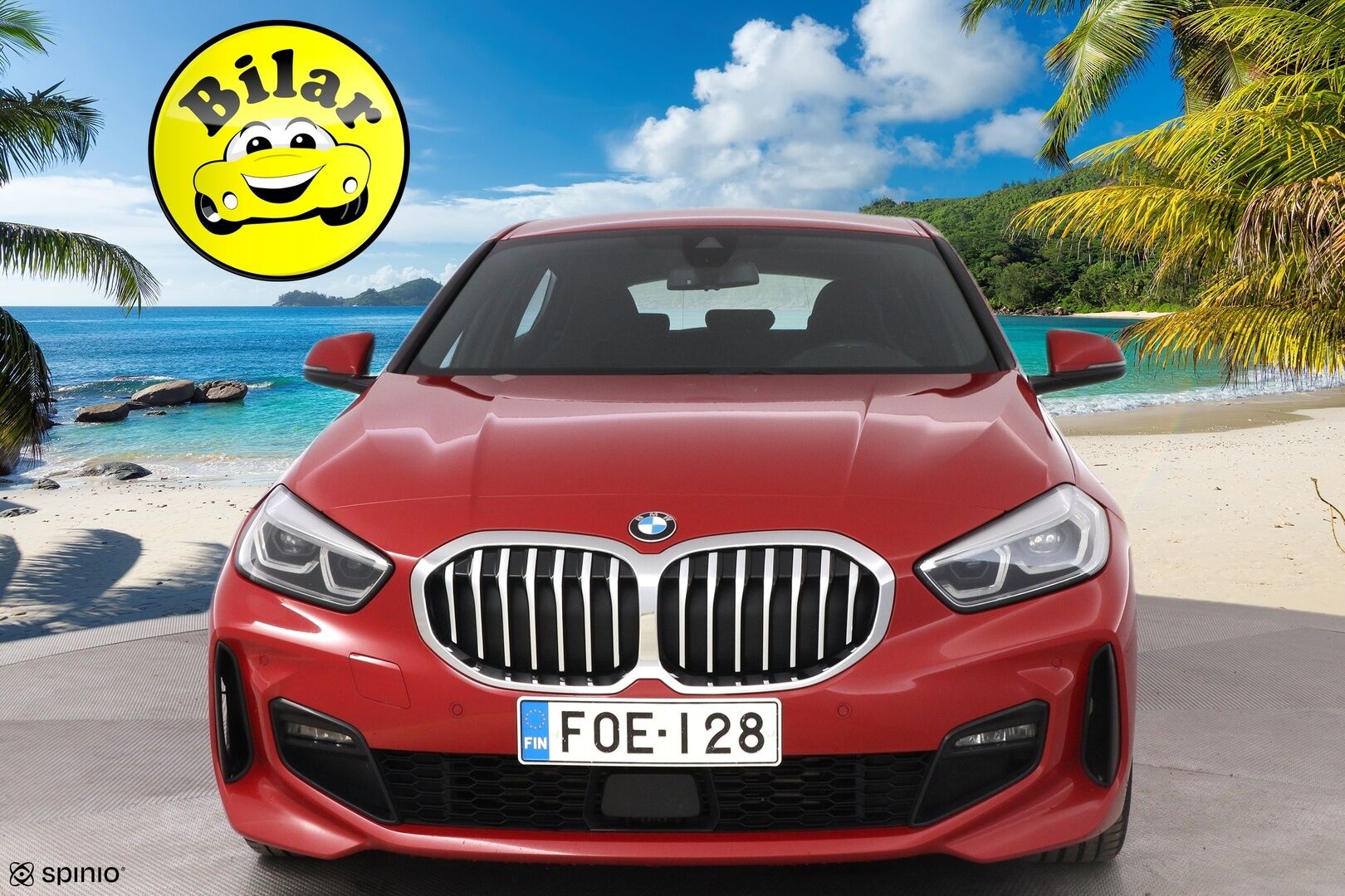 BMW 120 2020 F40 Hatchback 120d xDrive A Business M Sport * Vetokoukku / HiFi / Kangas-Alcantara Sporttipenkit / Professional Navi / LED - Suomiauto / Melbourne Red / Vakkari!