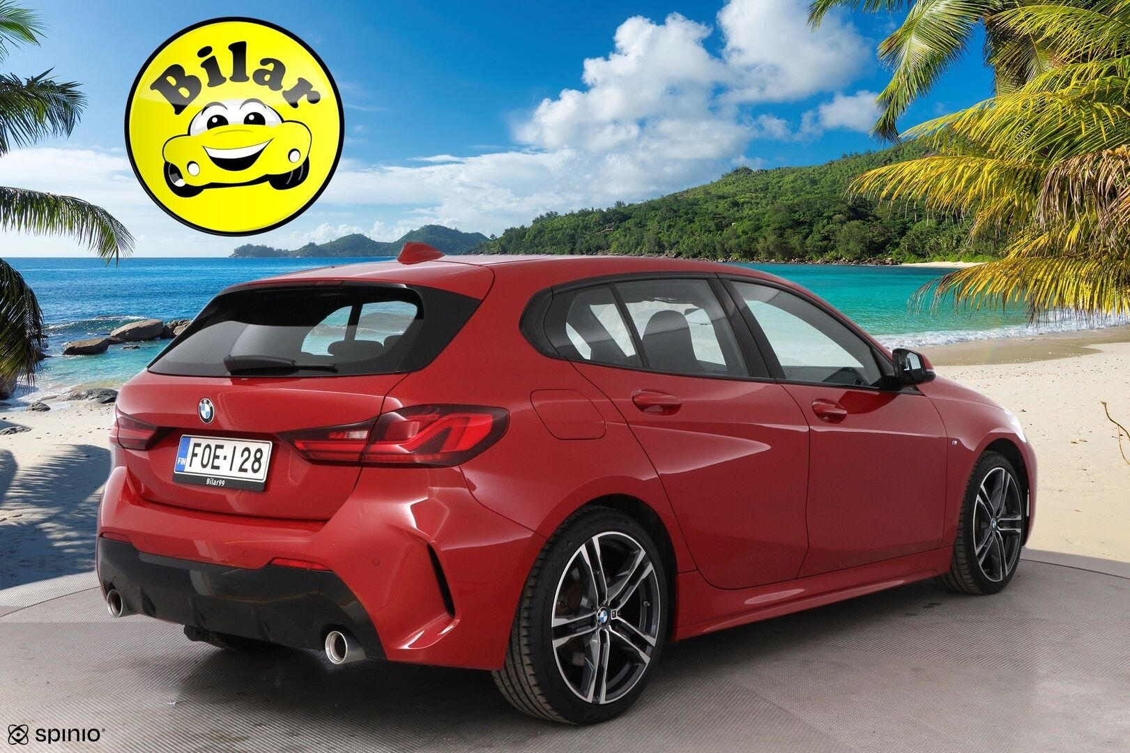 BMW 120 2020 F40 Hatchback 120d xDrive A Business M Sport * Vetokoukku / HiFi / Kangas-Alcantara Sporttipenkit / Professional Navi / LED - Suomiauto / Melbourne Red / Vakkari!