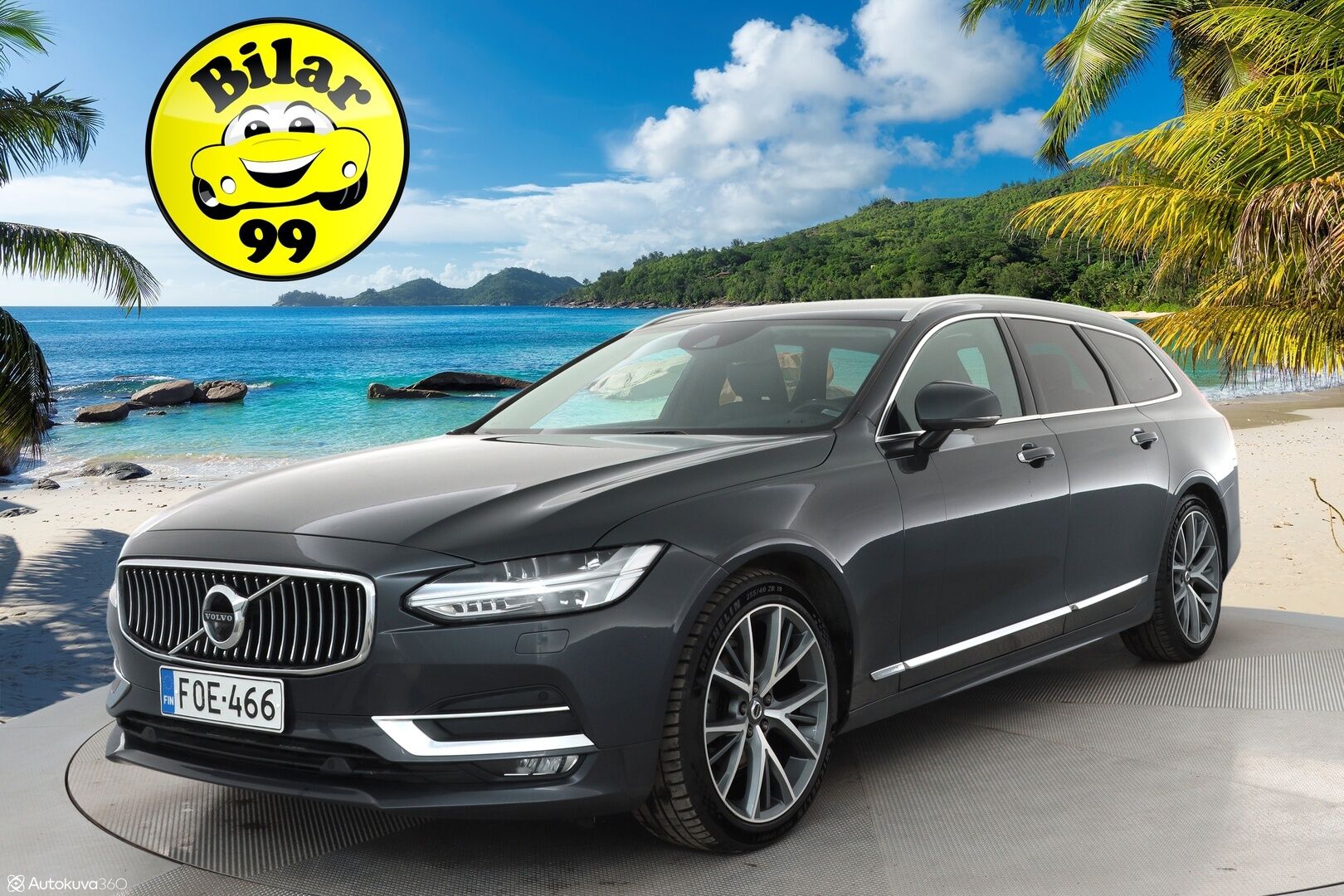 Volvo V90 2020 D4 AWD Business Inscription aut - Webasto / HUD / Adapt. Vakkari  / 360° Kamera / Koukku / Sporttipenkki muistilla / KeylessGo / Navi / Apple&android
