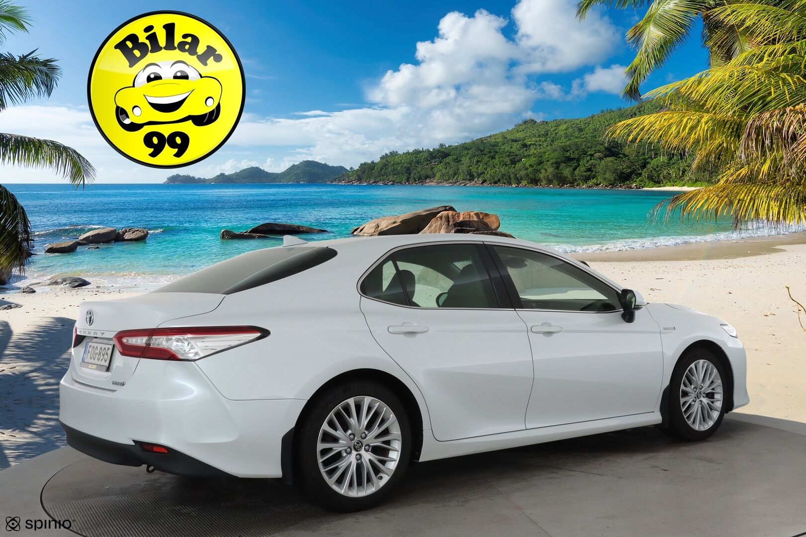 Toyota Camry 2020 2,5 Hybrid Premium **HUD / ACC / JBL / LED / P.kamera / Nahkaverhoilu / Kaistavahti / Navi / KeylessGO - Suomi-auto / Kahdet Renkaat