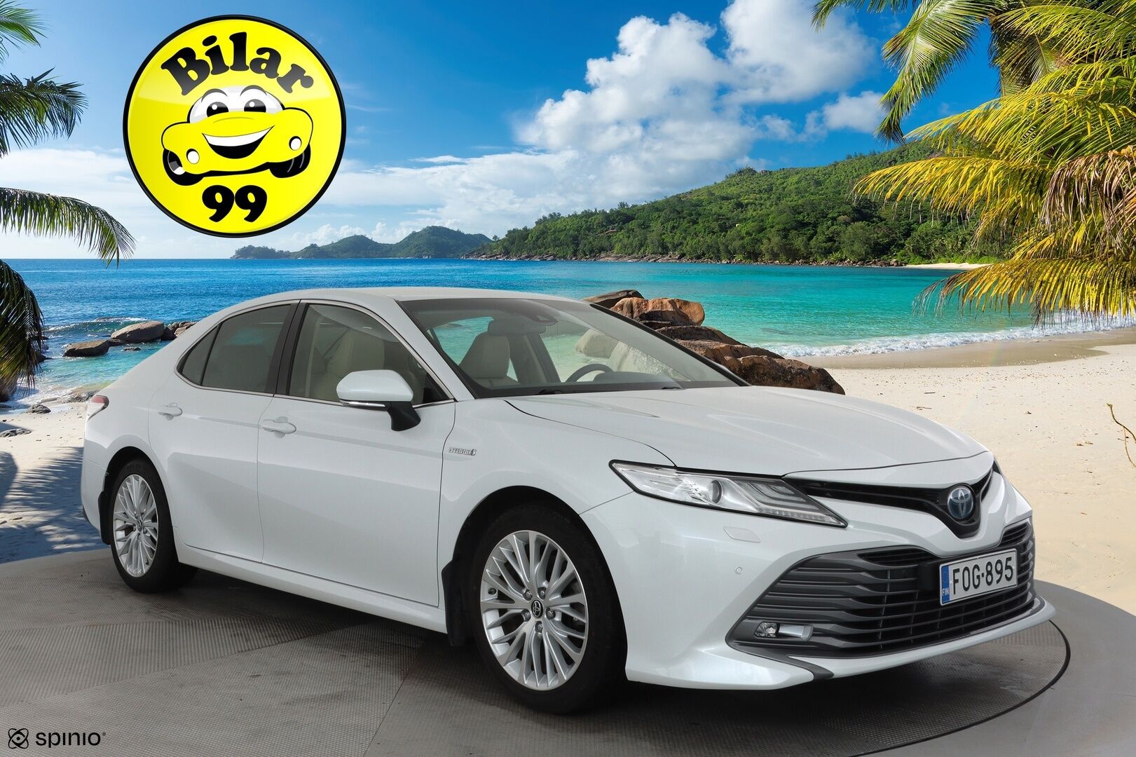 Toyota Camry 2020 2,5 Hybrid Premium **HUD / ACC / JBL / LED / P.kamera / Nahkaverhoilu / Kaistavahti / Navi / KeylessGO - Suomi-auto / Kahdet Renkaat