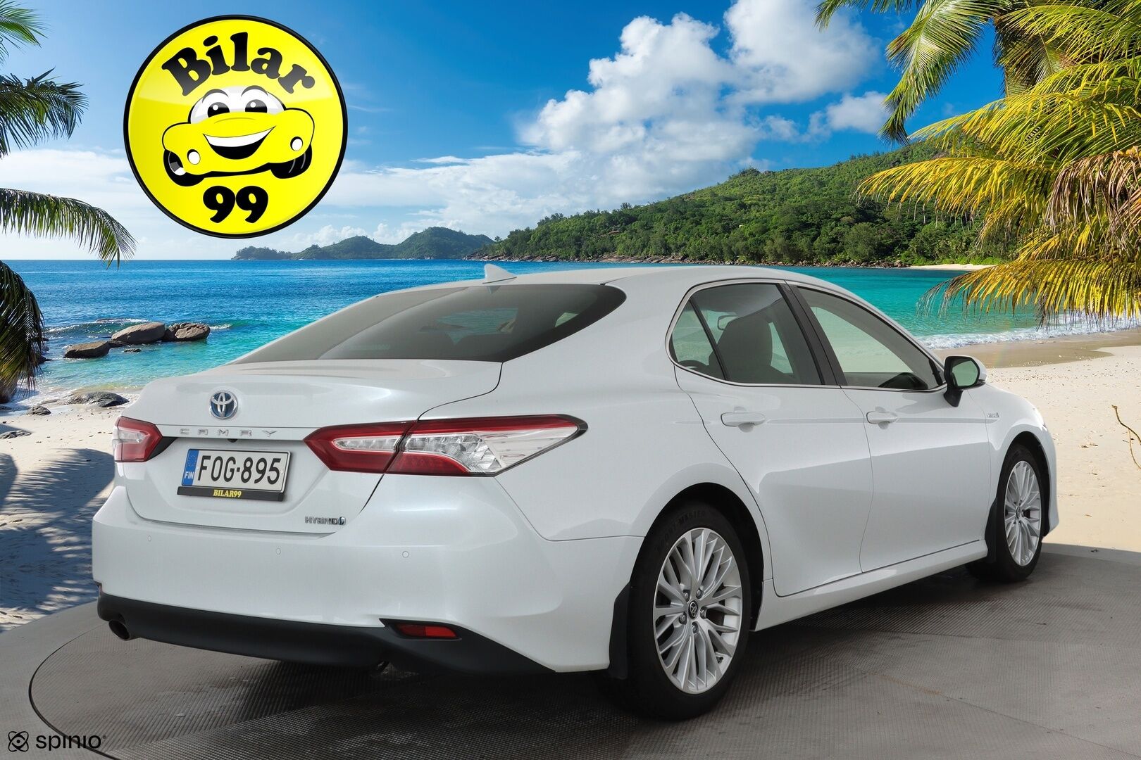 Toyota Camry 2020 2,5 Hybrid Premium **HUD / ACC / JBL / LED / P.kamera / Nahkaverhoilu / Kaistavahti / Navi / KeylessGO - Suomi-auto / Kahdet Renkaat