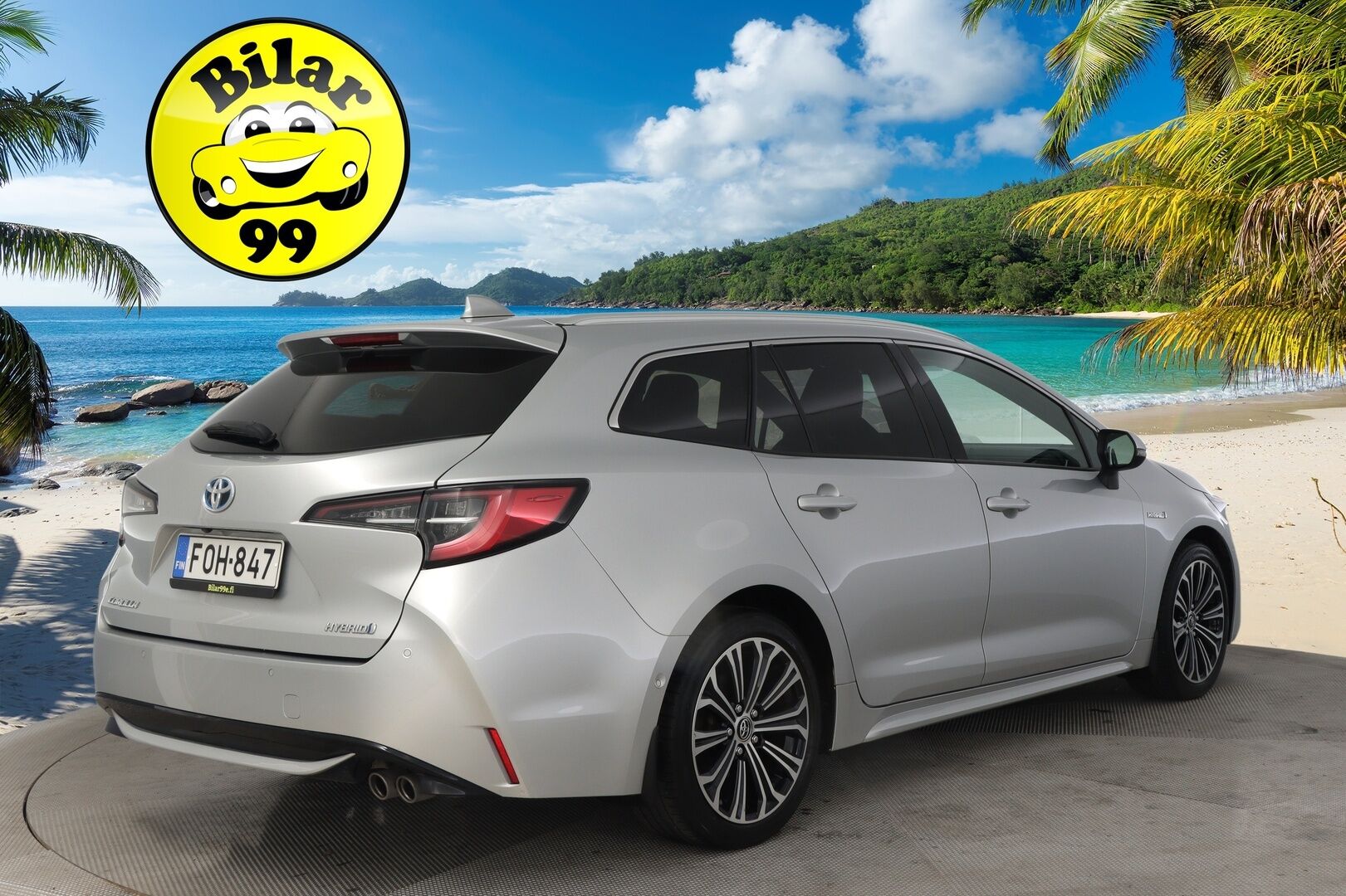 Toyota Corolla 2019 Touring Sports 2,0 Hybrid Style *2.Om. Suomi-Auto / Merkkiliikkeen huoltokirja / Navi / P-Kamera / Tutkat - *Juuri saapunut! / Vakkari / Nahka-Alcantara / Ratinlämmitys / S-luukku / 2X Renkaat