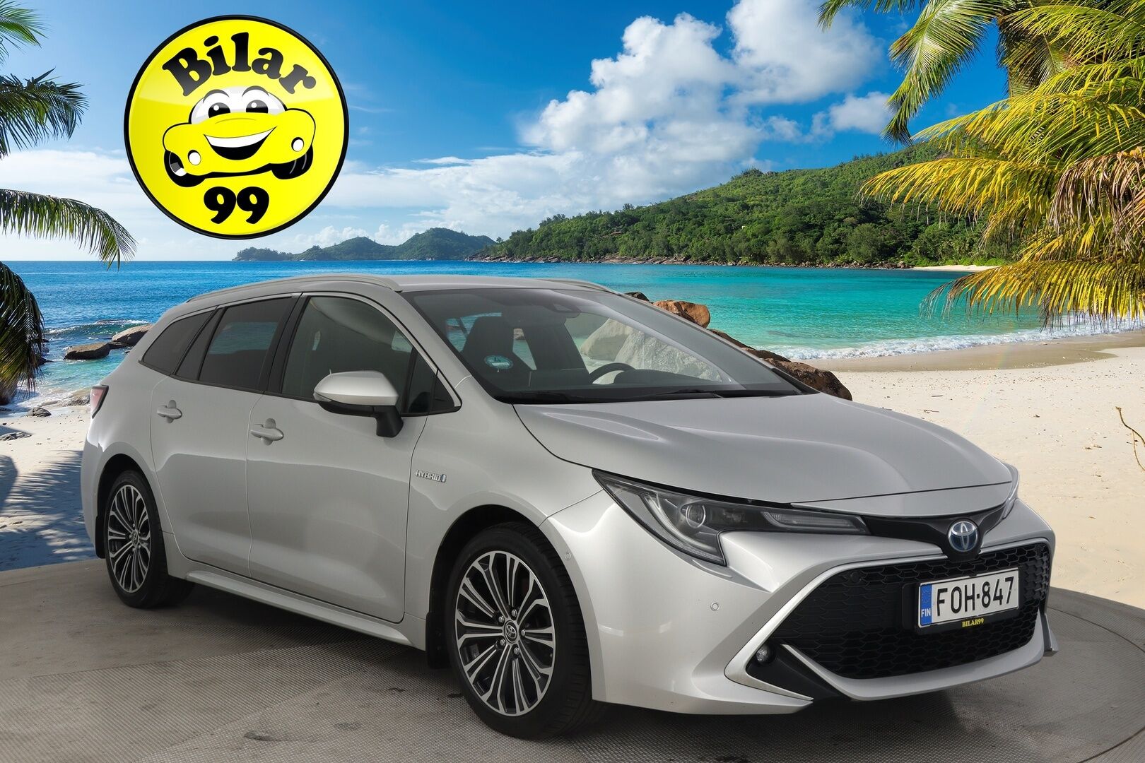 Toyota Corolla 2019 Touring Sports 2,0 Hybrid Style *2.Om. Suomi-Auto / Merkkiliikkeen huoltokirja / Navi / P-Kamera / Tutkat - *Juuri saapunut! / Vakkari / Nahka-Alcantara / Ratinlämmitys / S-luukku / 2X Renkaat