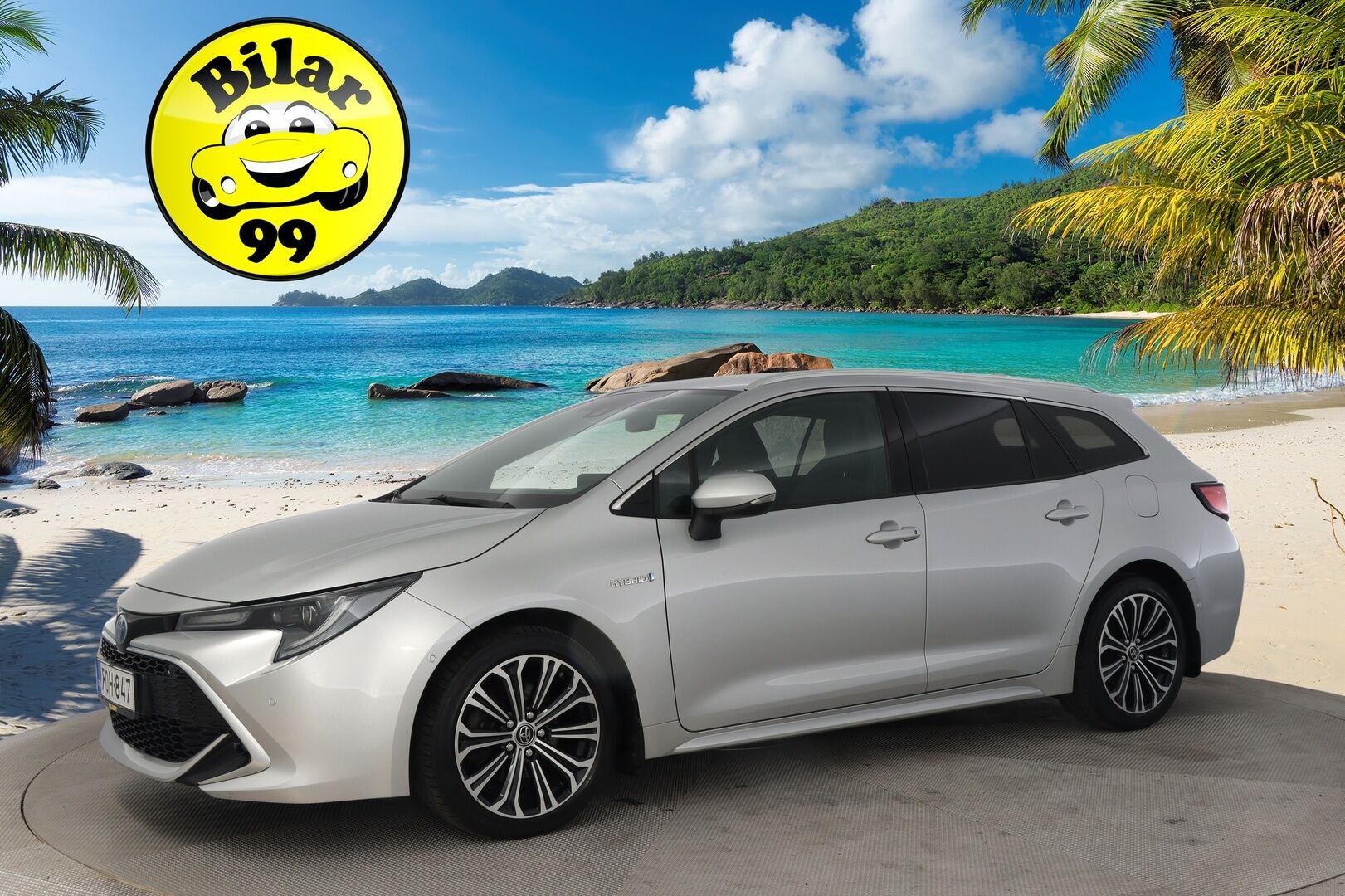 Toyota Corolla 2019 Touring Sports 2,0 Hybrid Style *2.Om. Suomi-Auto / Merkkiliikkeen huoltokirja / Navi / P-Kamera / Tutkat - *Juuri saapunut! / Vakkari / Nahka-Alcantara / Ratinlämmitys / S-luukku / 2X Renkaat