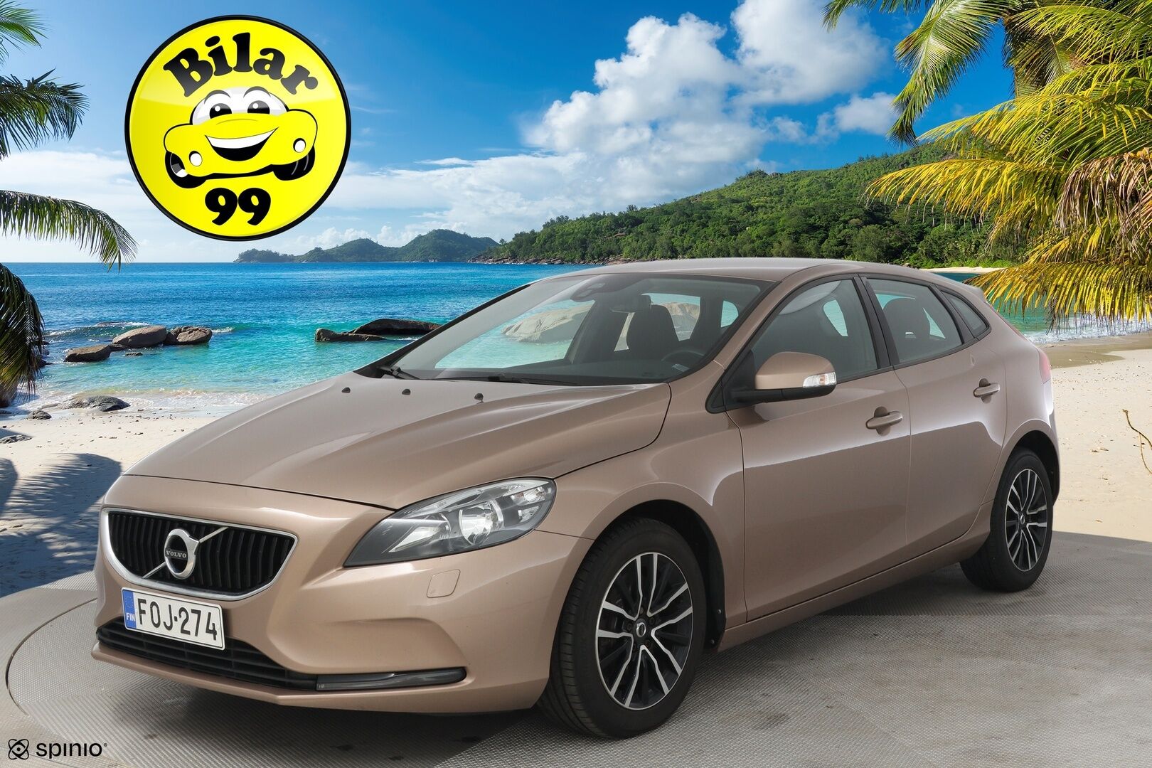 Volvo V40 2017 T3 Business aut * Webasto / Tutkat takana / Vetokoukku * - Upea huoltohistoria / Kummatkin renkaat ajokuntoiset / Maalipinta siisti! *
