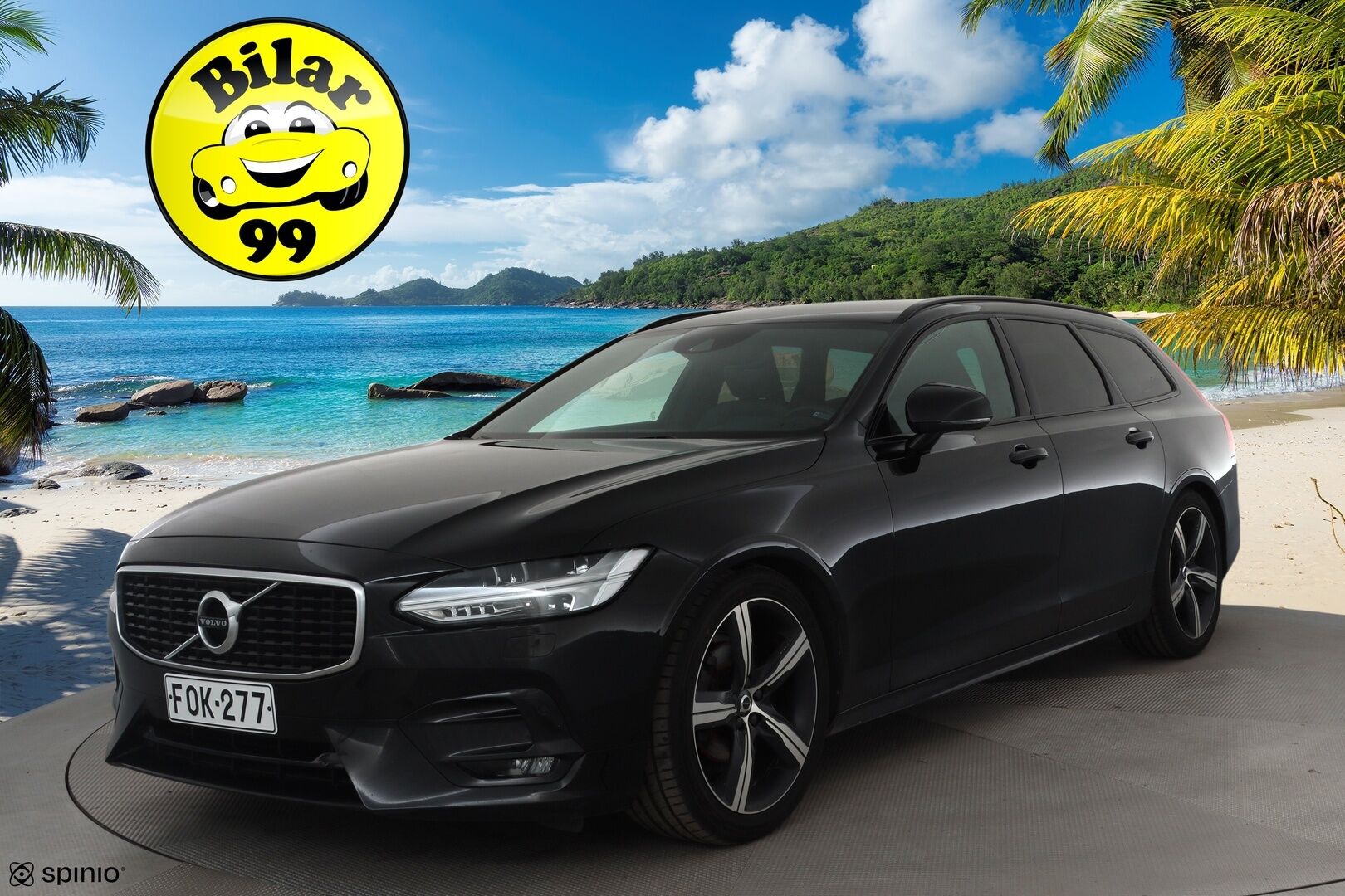 Volvo V90 2020 D4 AWD R-Design aut * Webasto / Koukku / ACC / Full-LED / P.Kamera / Sporttipenkki Muistilla / Navi / Kaistavahti * - Suomi-auto / Kahdet renkaat / Merkkihuollettu!