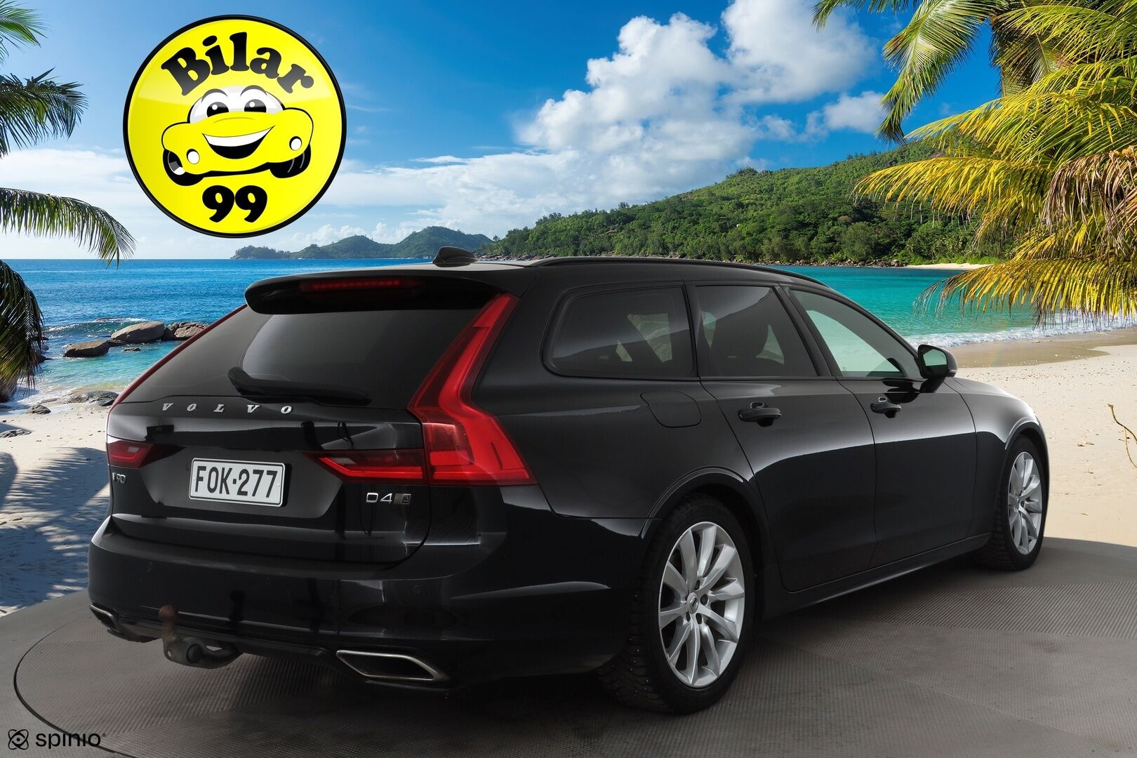 Volvo V90 2020 D4 AWD R-Design aut * Webasto / Koukku / ACC / Full-LED / P.Kamera / Sporttipenkki Muistilla / Navi / Kaistavahti * - Suomi-auto / Kahdet renkaat / Merkkihuollettu!