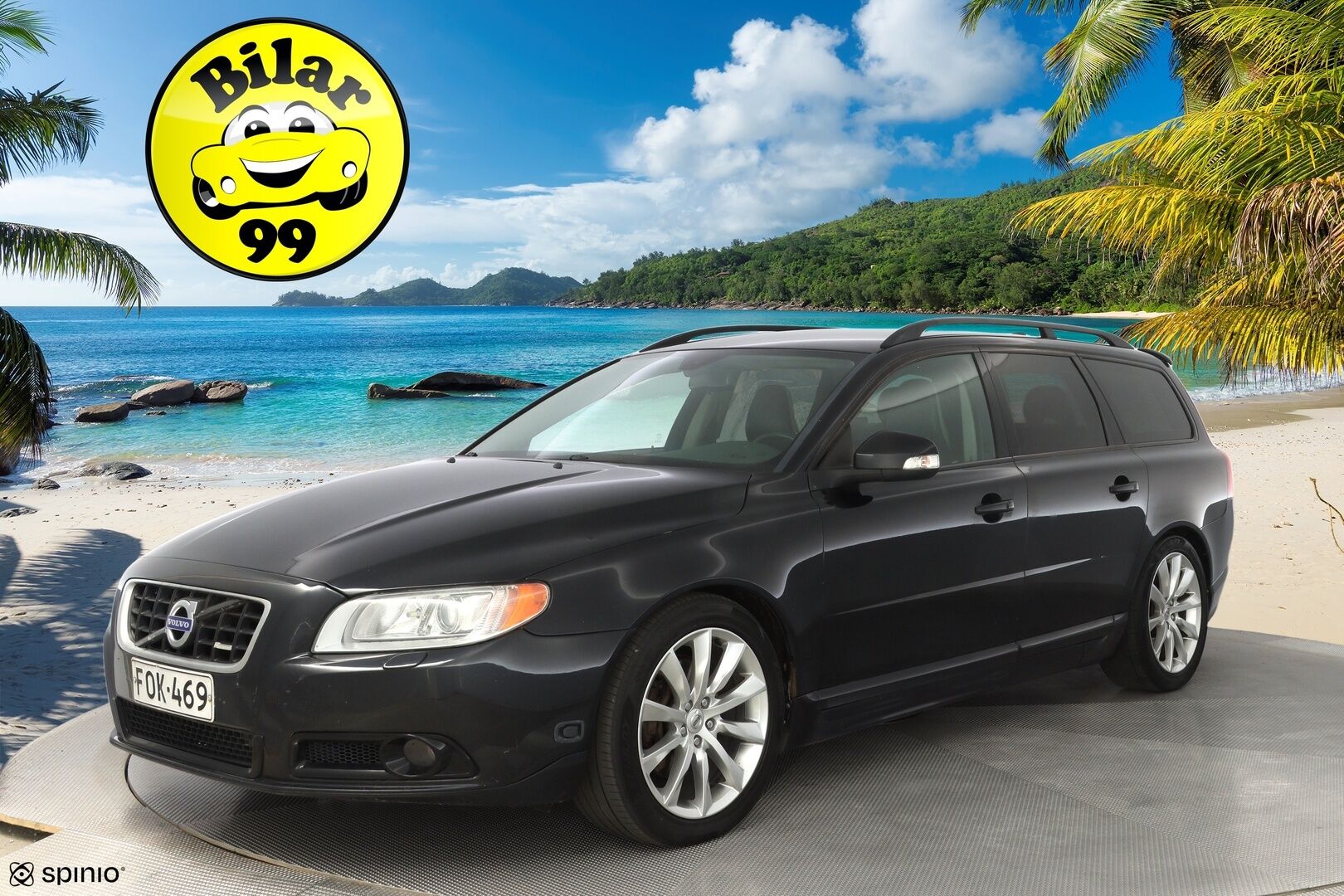 Volvo V70 2010 2,5FT R-Design aut *Vakkari / Koukku / Lohko / Nahat* - Kahdet Volvon alumiinivanteet / Juuri huollettu / Säännöllinen huoltohistoria / Seuraava katsastus 20.2.2026