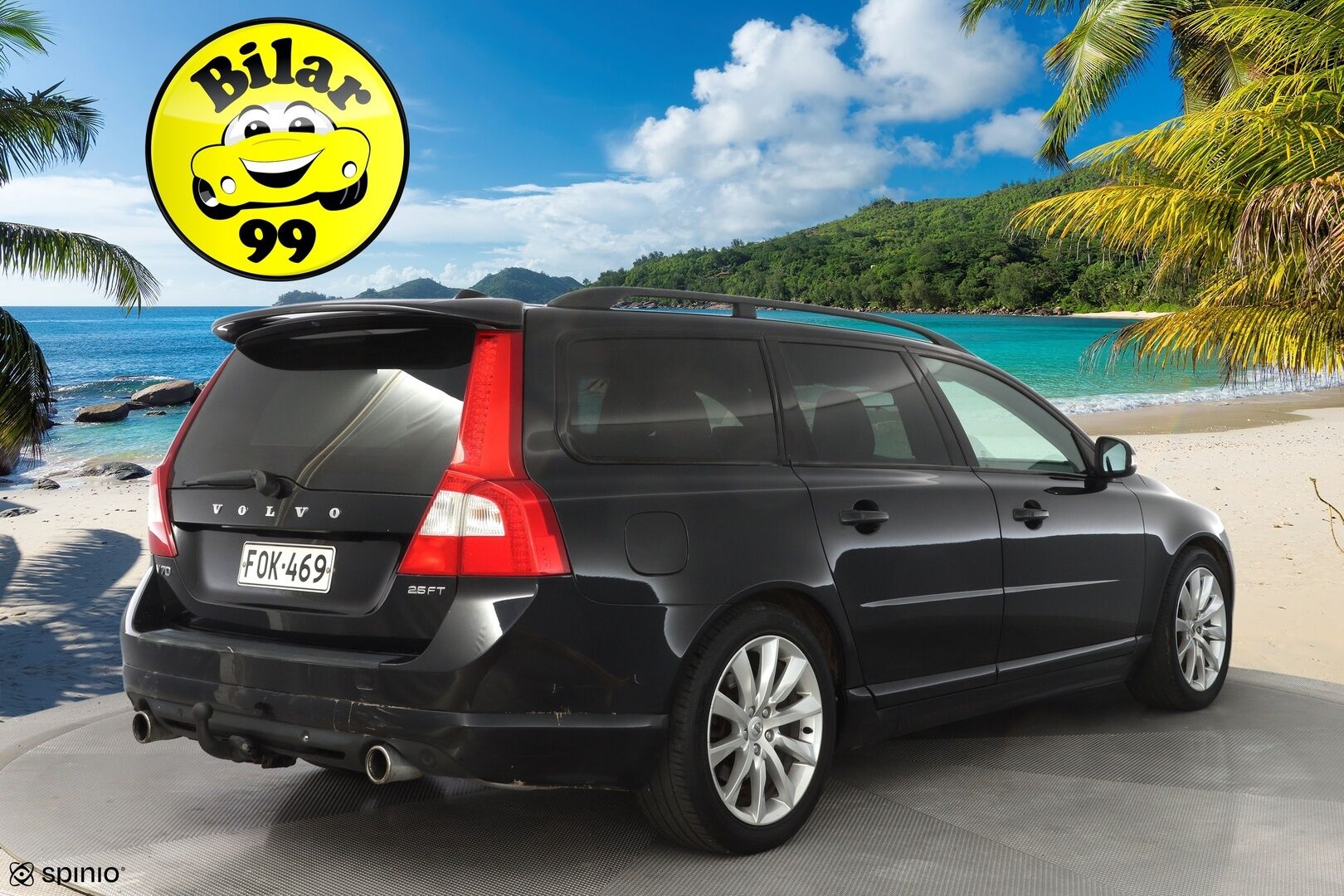 Volvo V70 2010 2,5FT R-Design aut *Vakkari / Koukku / Lohko / Nahat* - Kahdet Volvon alumiinivanteet / Juuri huollettu / Säännöllinen huoltohistoria / Seuraava katsastus 20.2.2026