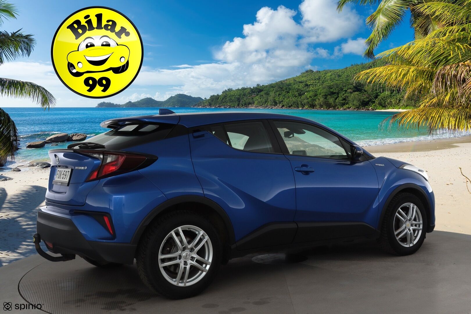 Toyota C-HR 2020 1,8 Hybrid Business * 1.Om Suomi-auto / ACC / P.kamera / LED / Navi / Koukku / KeylessGo * - Kahdet renkaat aluvanteilla - Osta nyt, maksa vasta ensi vuonna