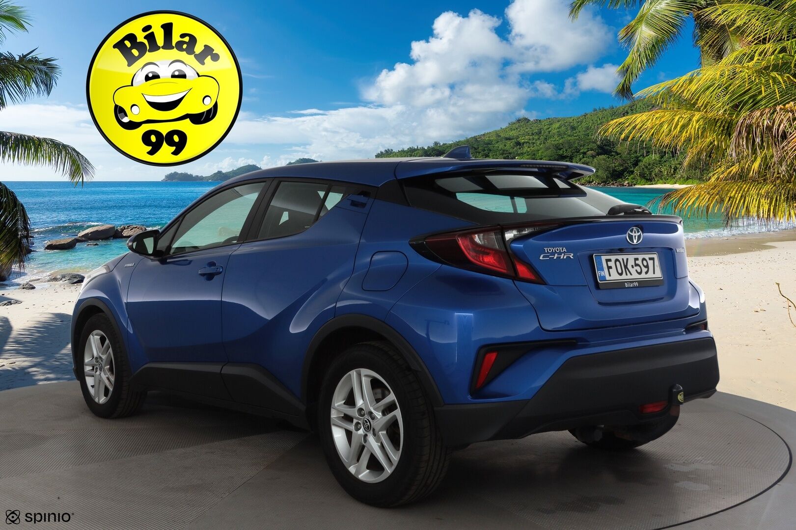 Toyota C-HR 2020 1,8 Hybrid Business * 1.Om Suomi-auto / ACC / P.kamera / LED / Navi / Koukku / KeylessGo * - Kahdet renkaat aluvanteilla - Osta nyt, maksa vasta ensi vuonna