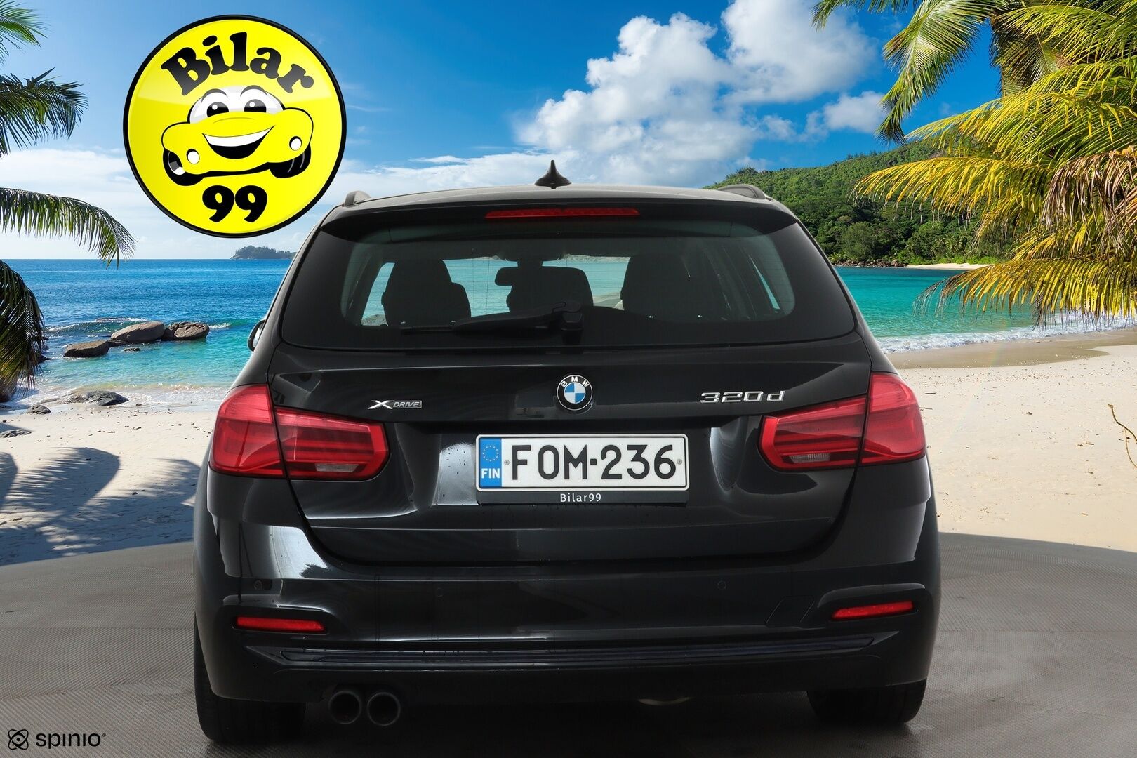 BMW 320 2017 F31 Touring 320d A xDrive Business Sport *Vakkari / P.tutkat / Bluetooth / Sporttipenkit / LED / Koukku* - Kahdet renkaat aluvanteilla