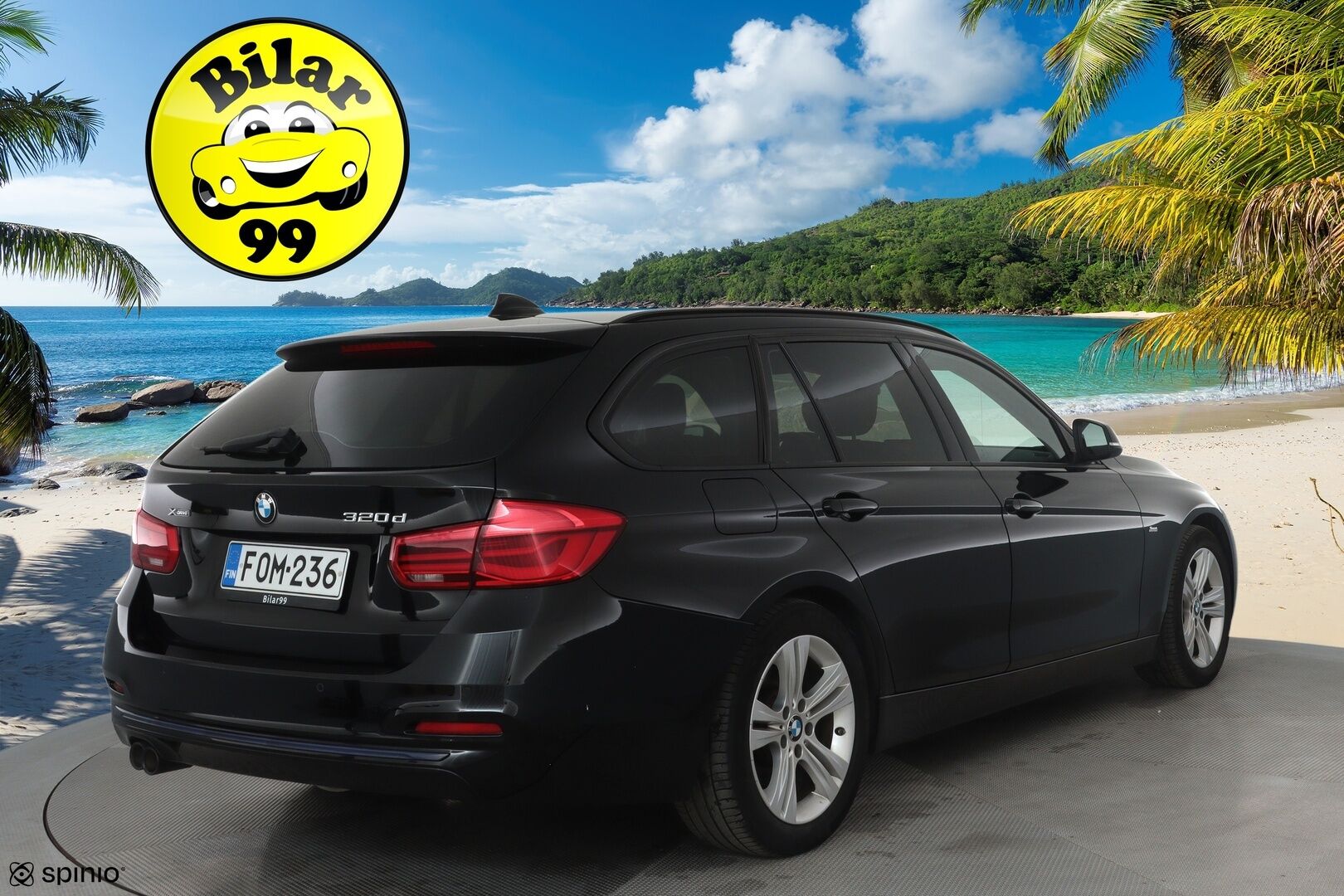 BMW 320 2017 F31 Touring 320d A xDrive Business Sport * Vetokoukku / Sporttipenkit / Vakkari / Peruutustutkat / LED - Kahdet renkaat aluvanteilla / Ei AdBlue / KeylessGo!
