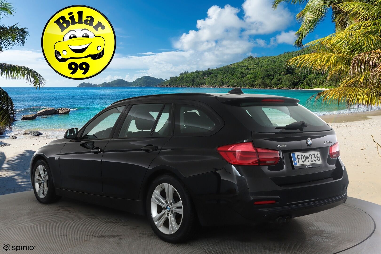 BMW 320 2017 F31 Touring 320d A xDrive Business Sport *Vakkari / P.tutkat / Bluetooth / Sporttipenkit / LED / Koukku* - Kahdet renkaat aluvanteilla