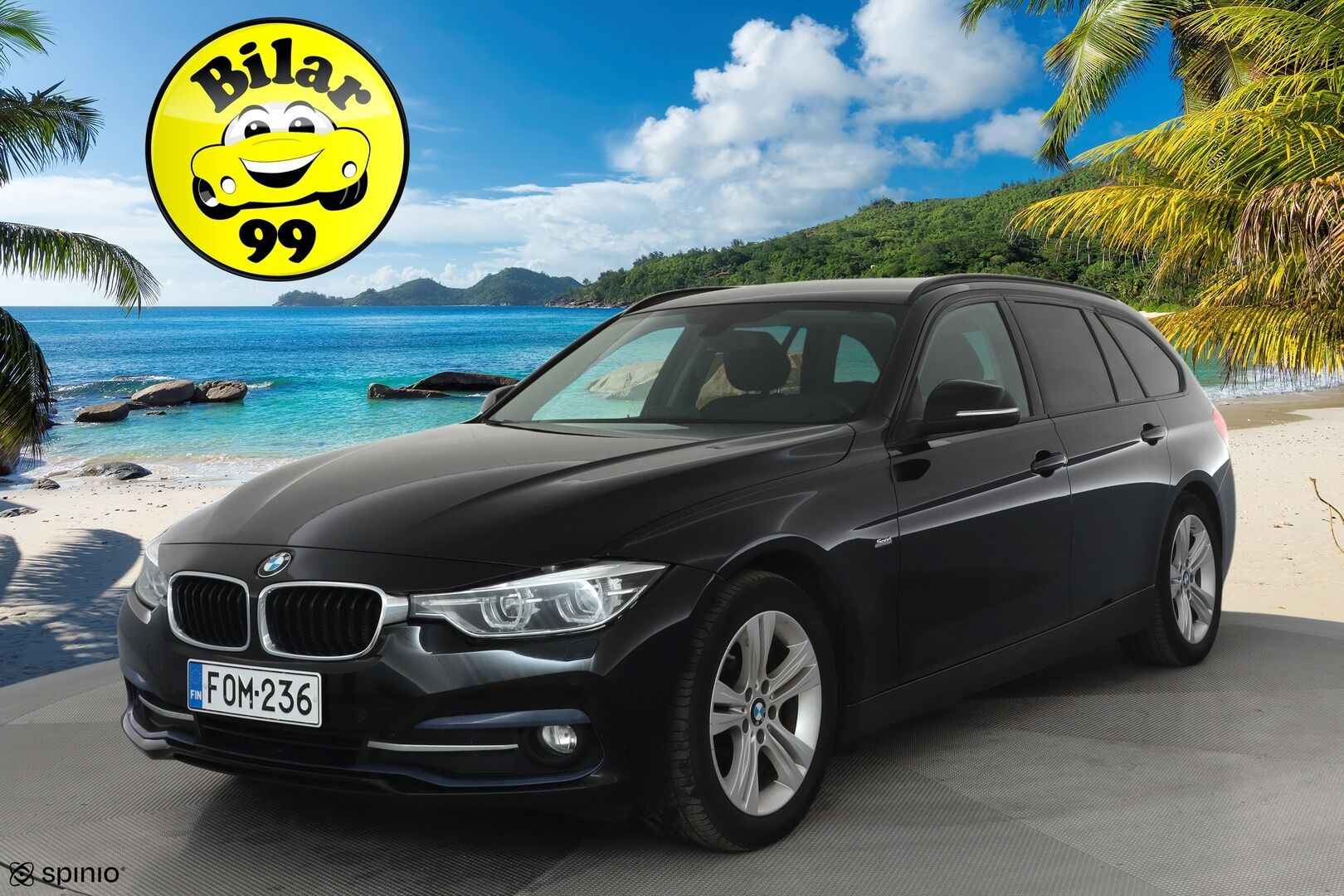 BMW 320 2017 F31 Touring 320d A xDrive Business Sport * Vetokoukku / Sporttipenkit / Vakkari / Peruutustutkat / LED - Kahdet renkaat aluvanteilla / Ei AdBlue / KeylessGo!