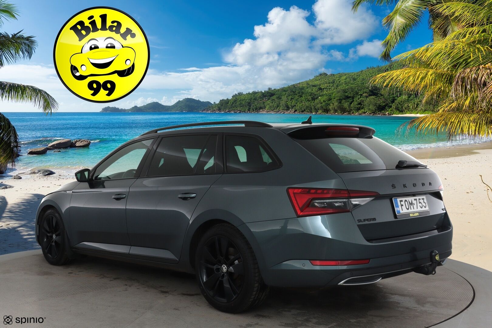 Skoda Superb 2020 Combi 2,0 TDI 190 4x4 SportLine DSG Aut **Canton / Matrix LED / Koukku / Muistipenkit / Adapt.vakkari / Sporttipenkit** - Suomi-auto / Kahdet renkaat aluvanteilla / Digimittaristo / Tuulilasin lämmitin / Ratin lämmitin / Navi