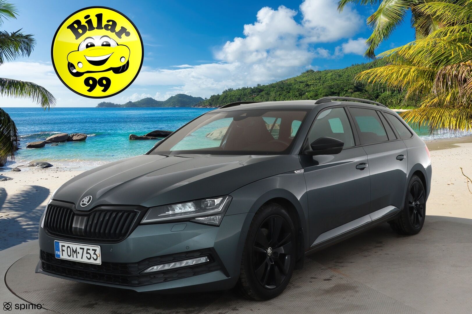 Skoda Superb 2020 Combi 2,0 TDI 190 4x4 SportLine DSG Aut **Canton / Matrix LED / Koukku / Muistipenkit / Adapt.vakkari / Sporttipenkit** - Suomi-auto / Kahdet renkaat aluvanteilla / Digimittaristo / Tuulilasin lämmitin / Ratin lämmitin / Navi